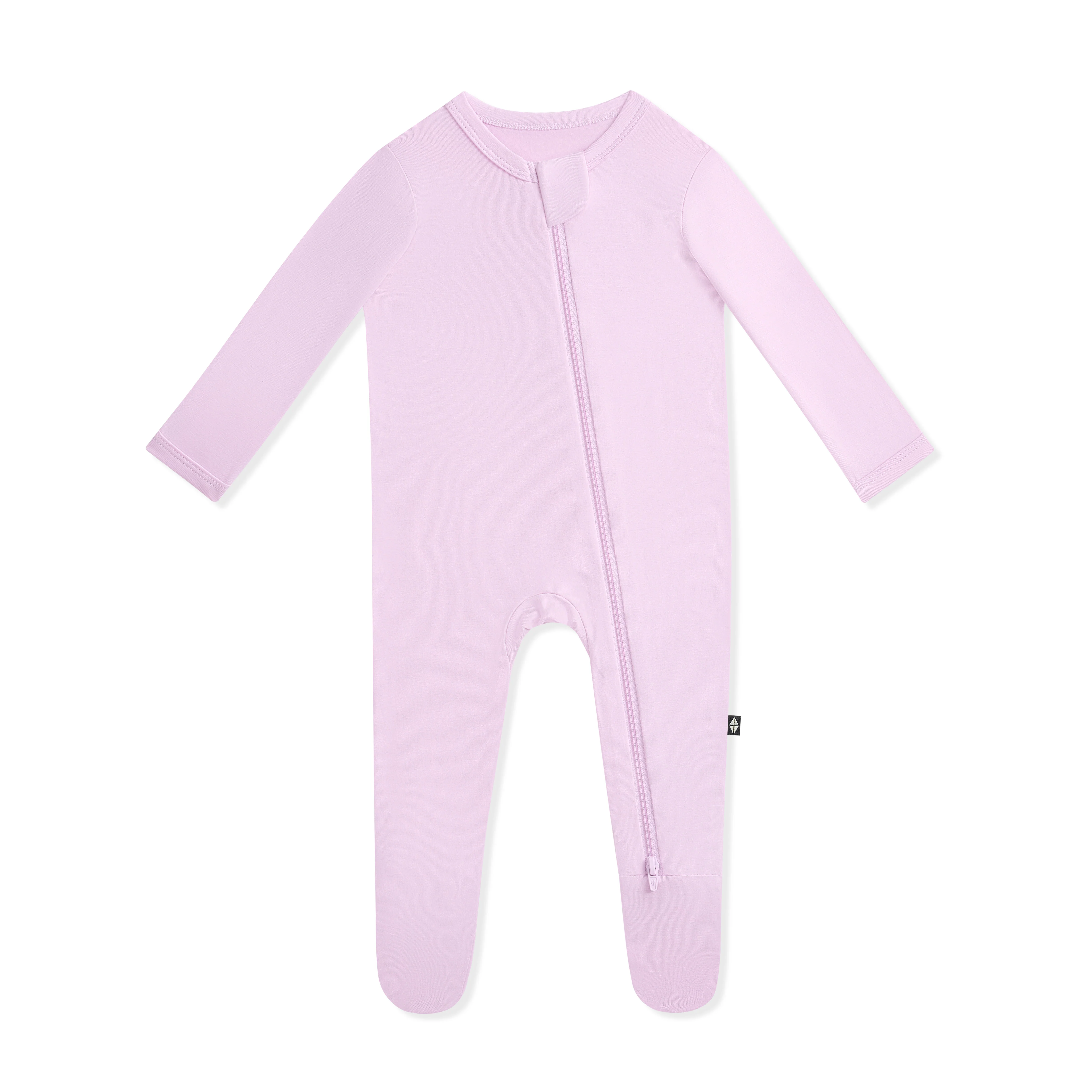 Zippered Footie in Thistle - Image 2