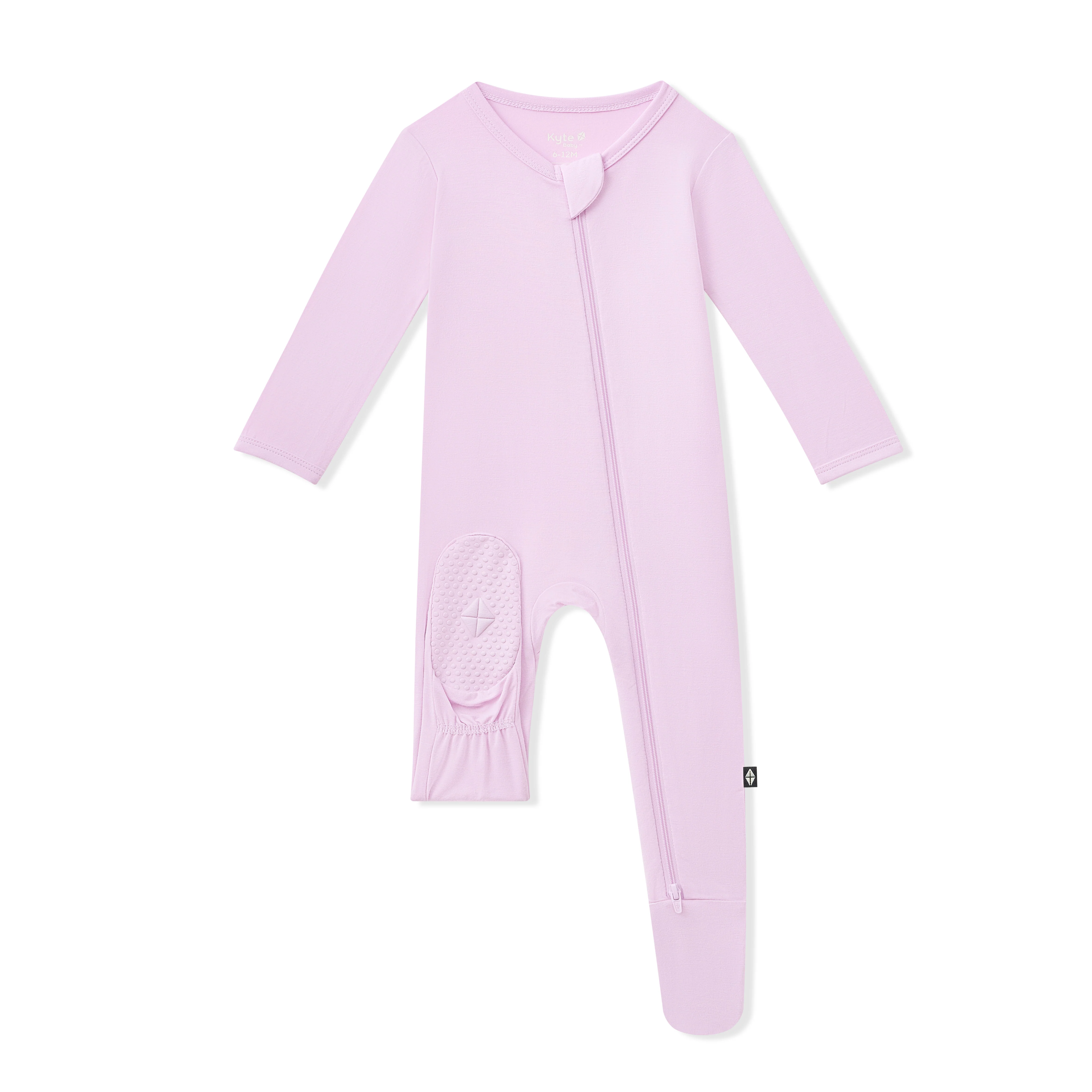 Zippered Footie in Thistle - Image 6