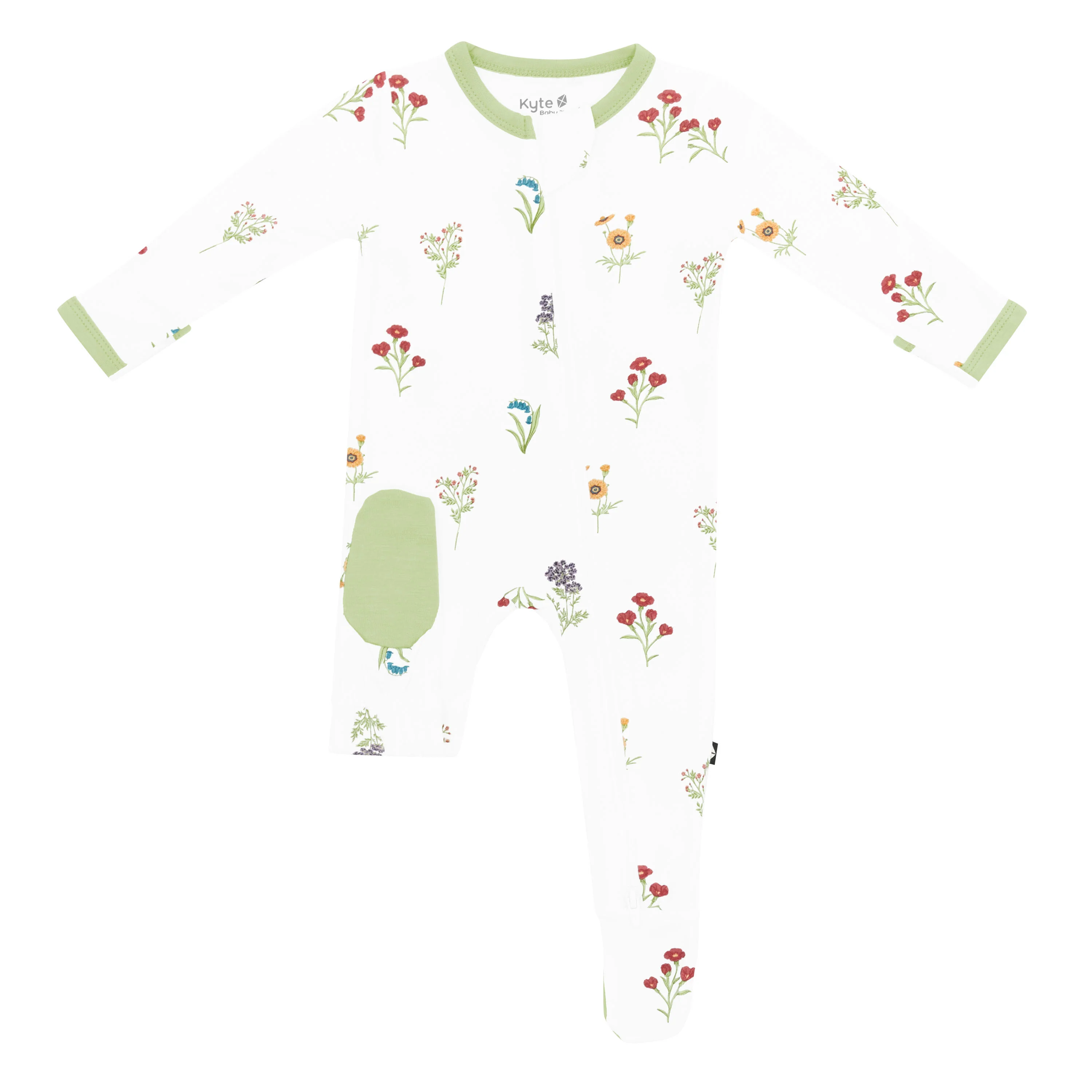 Zippered Footie in Wildflower - Image 5