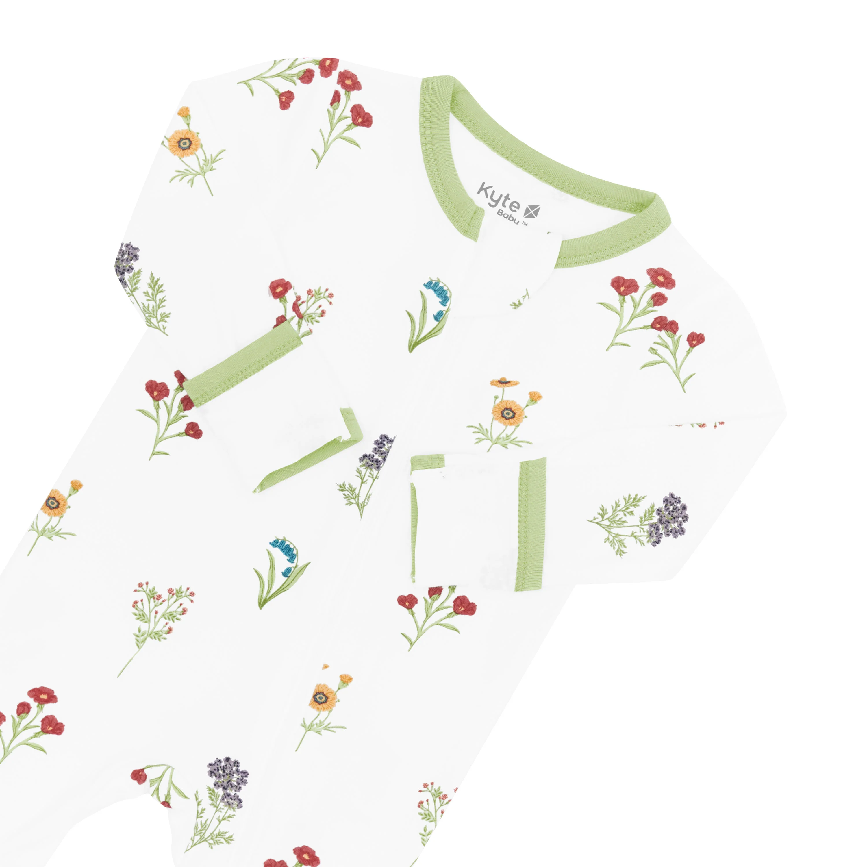 Zippered Footie in Wildflower - Image 6