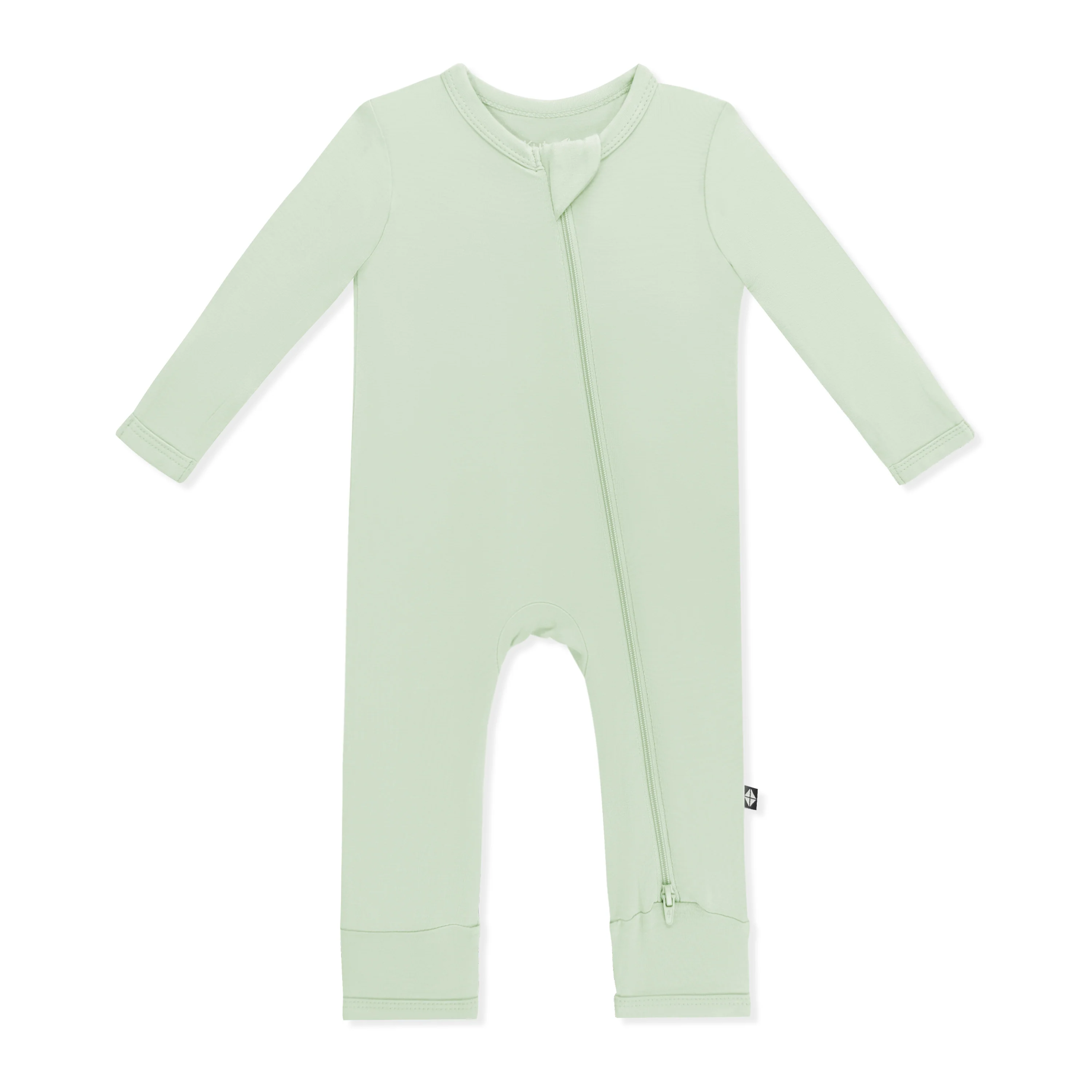 Zippered Romper in Basil - Image 2