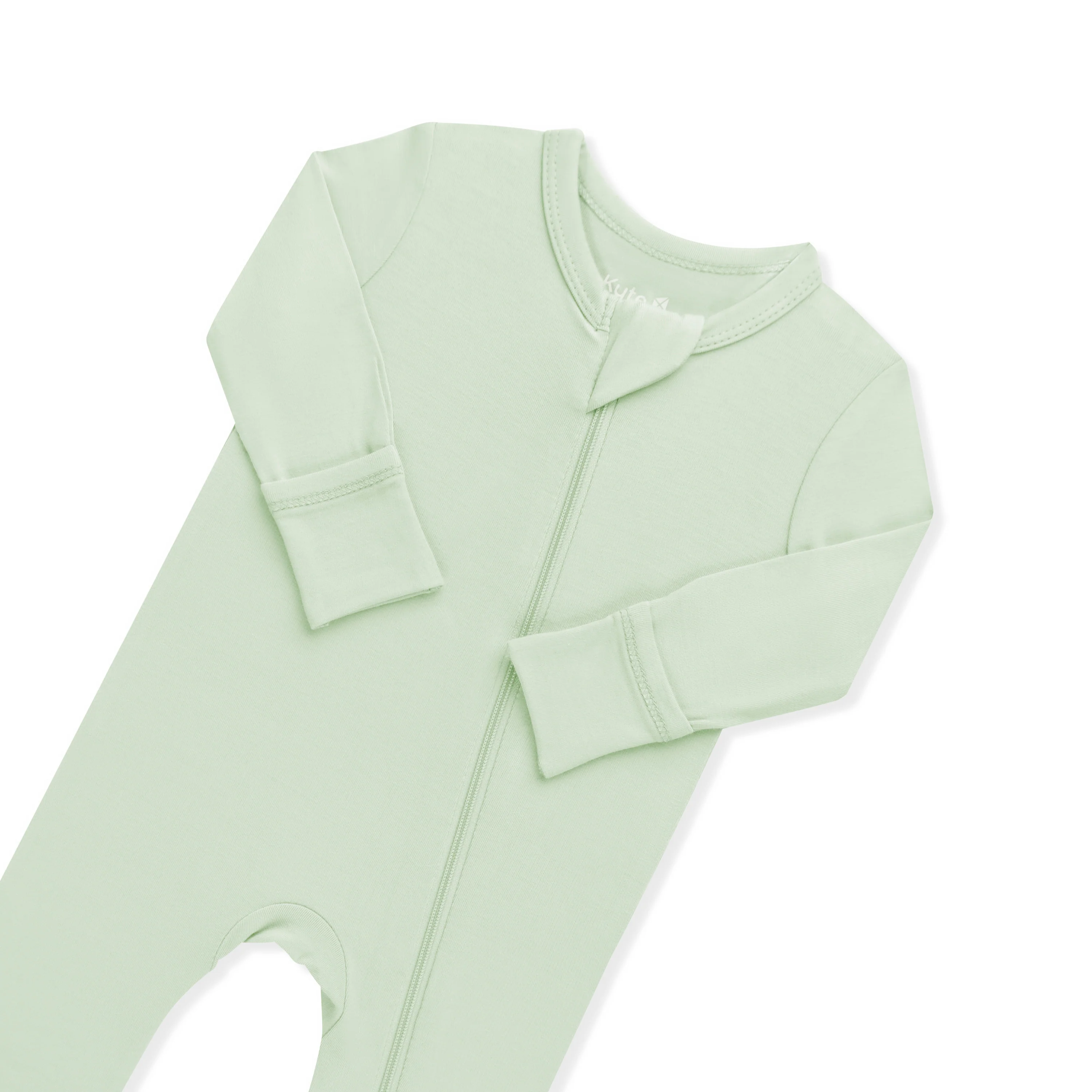 Zippered Romper in Basil - Image 3