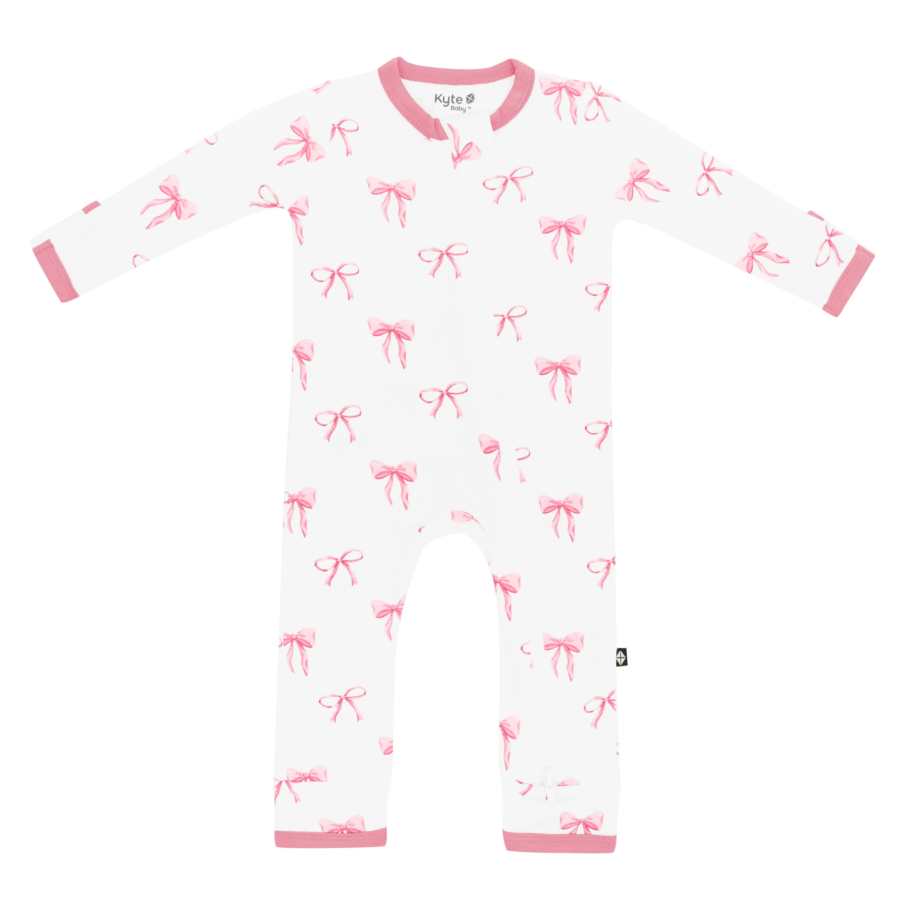 Zippered Romper in Bow - Image 2
