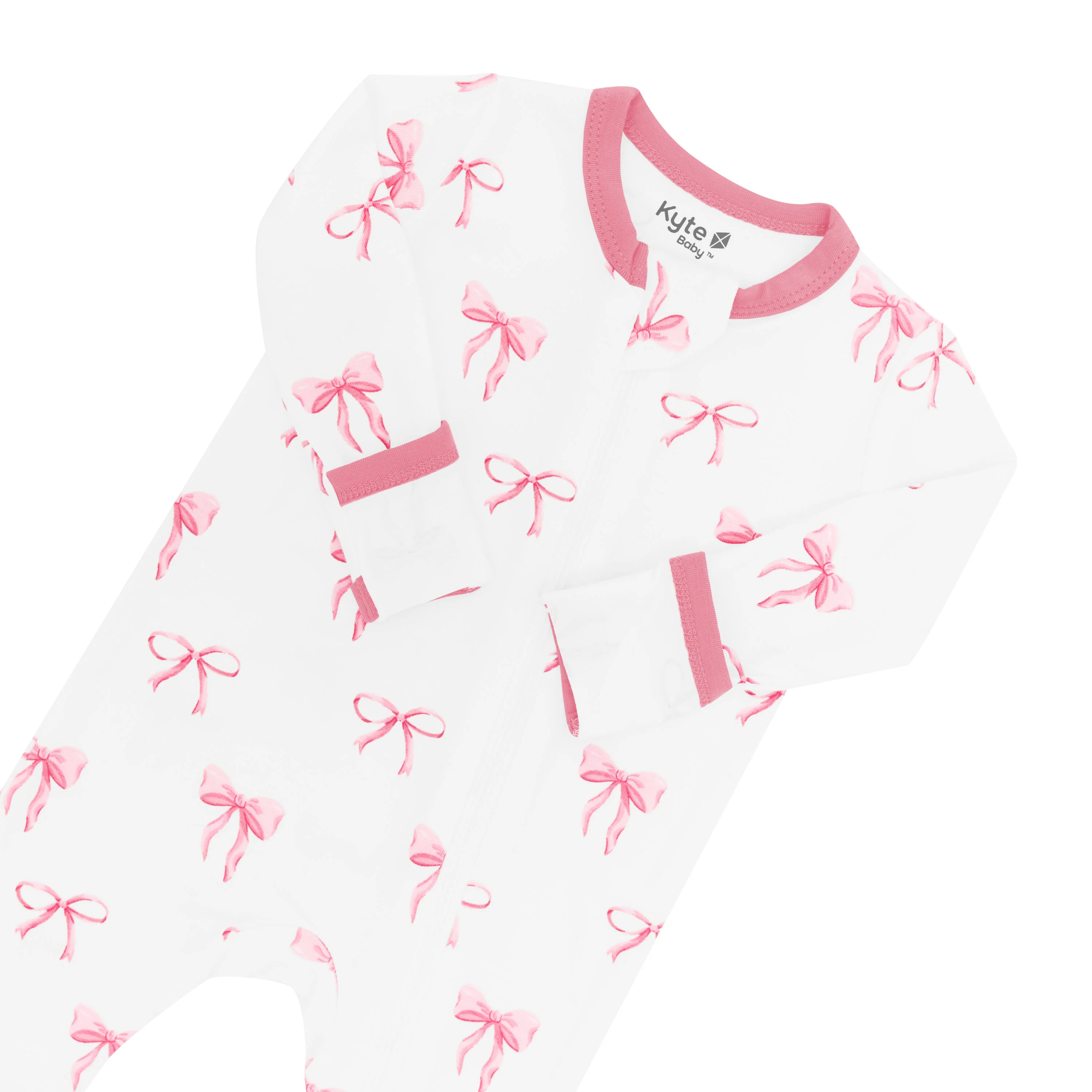 Zippered Romper in Bow - Image 4