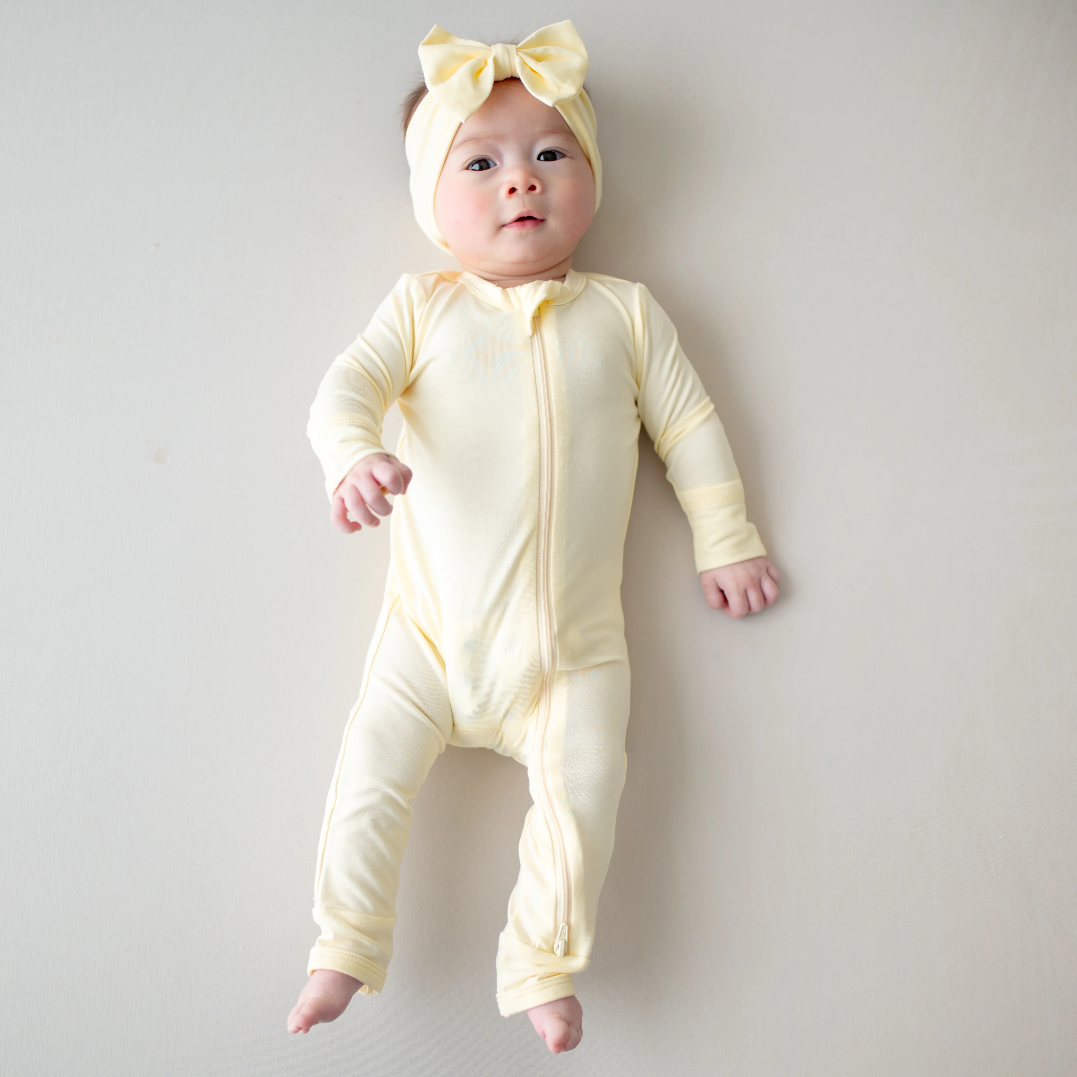 Zippered Romper in Chamomile - Image 3