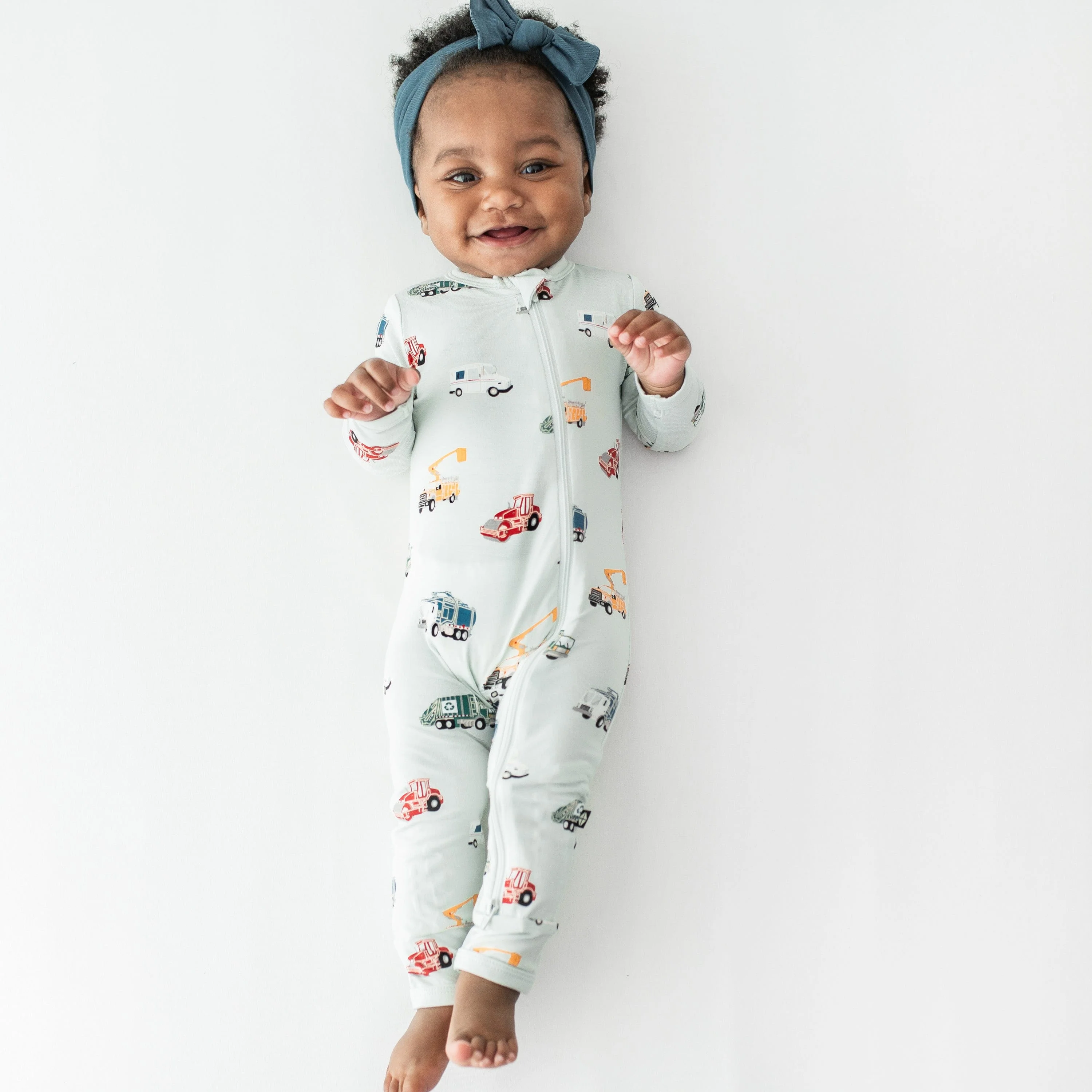 Zippered Romper in City Vehicles - Image 5