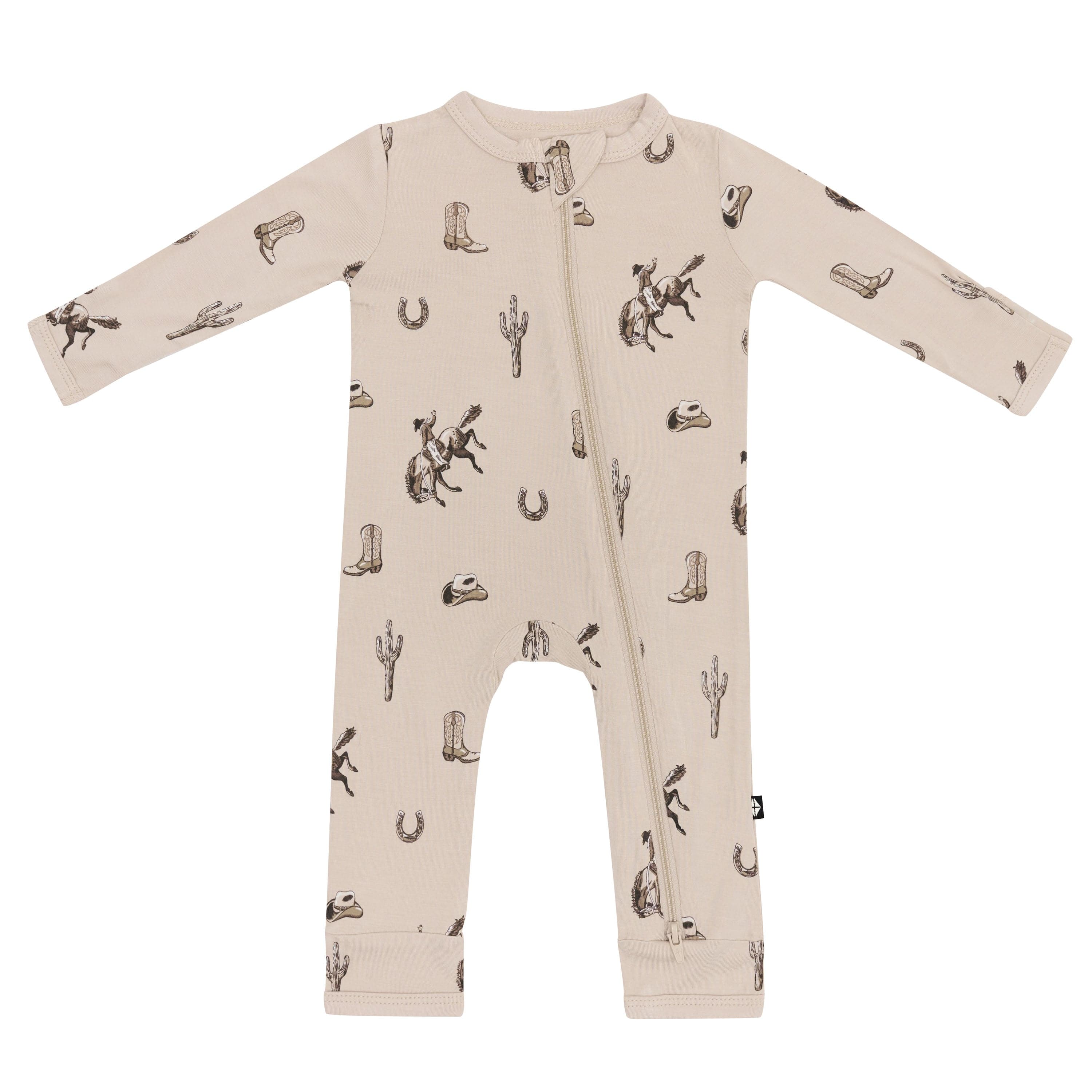 Zippered Romper in Classic Cowboy - Image 2