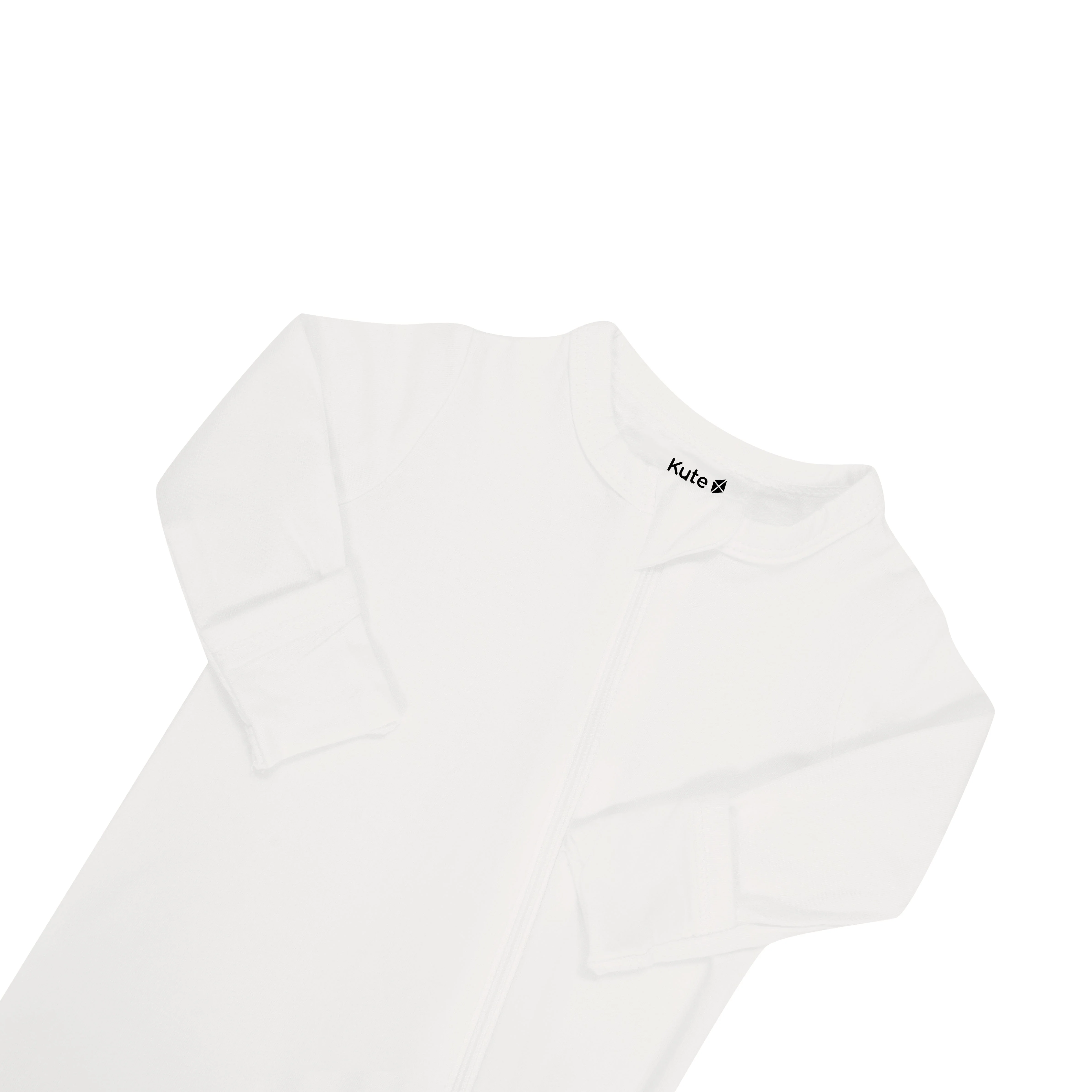 Zippered Romper in Cloud - Image 7
