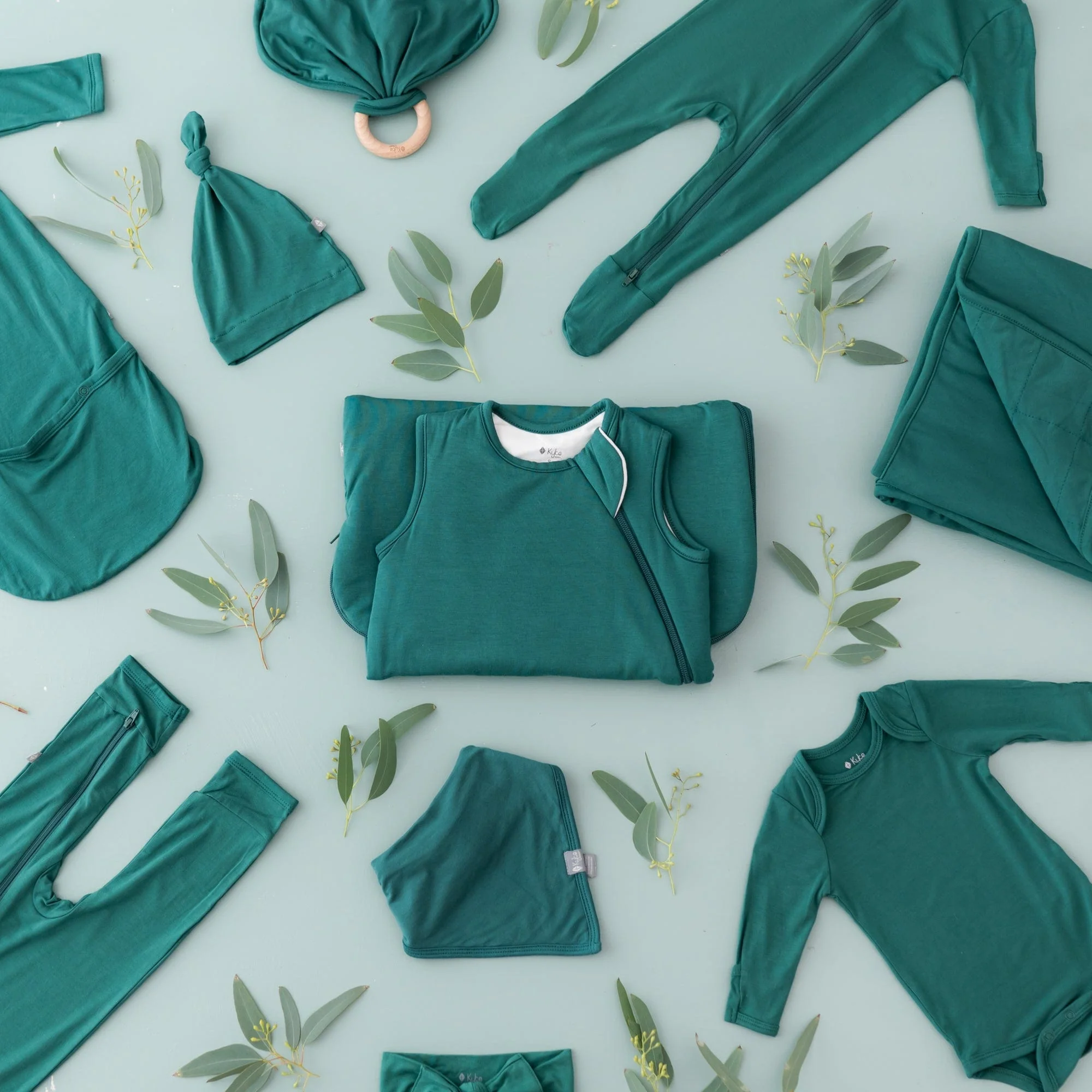 Zippered Romper in Emerald - Image 3