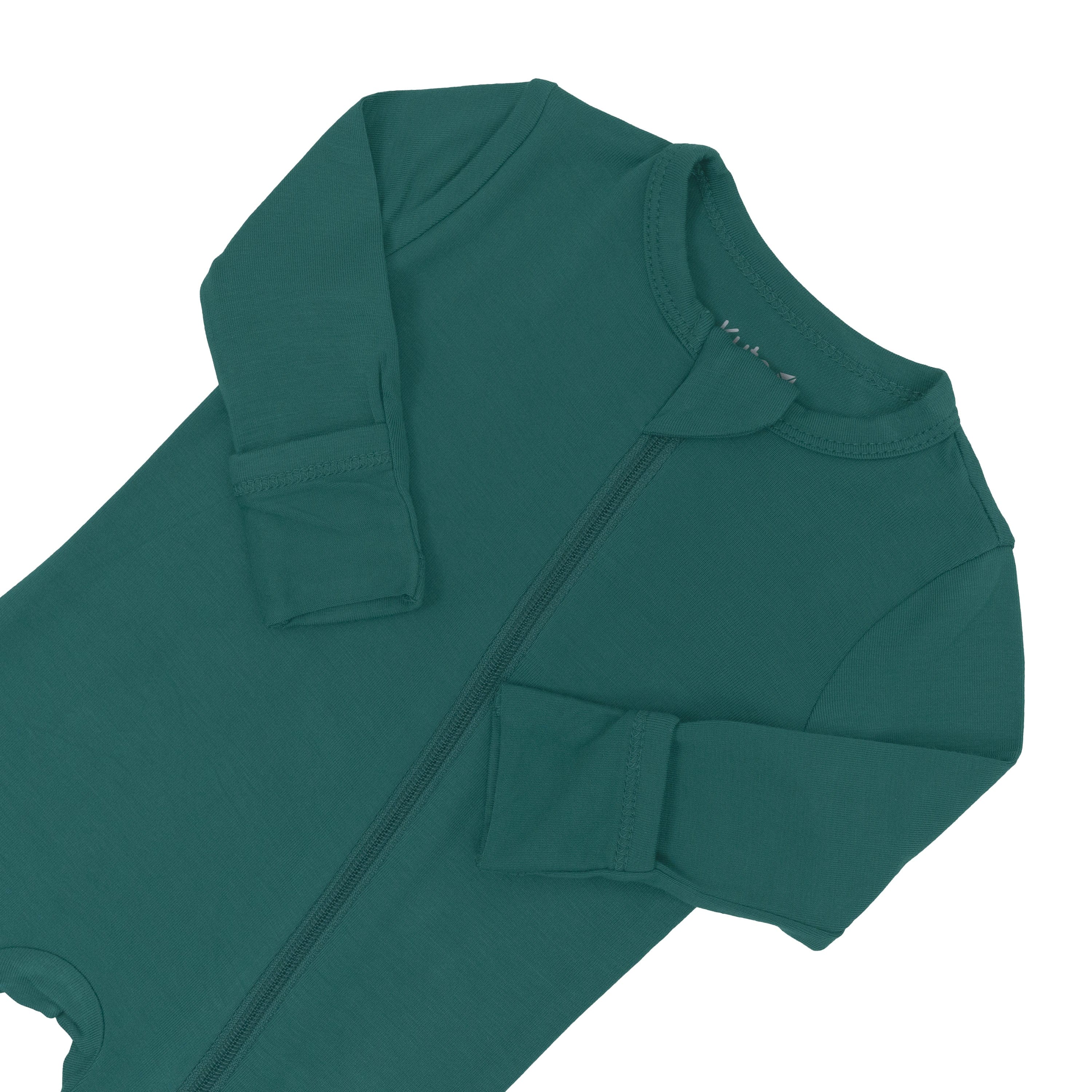 Zippered Romper in Emerald - Image 4