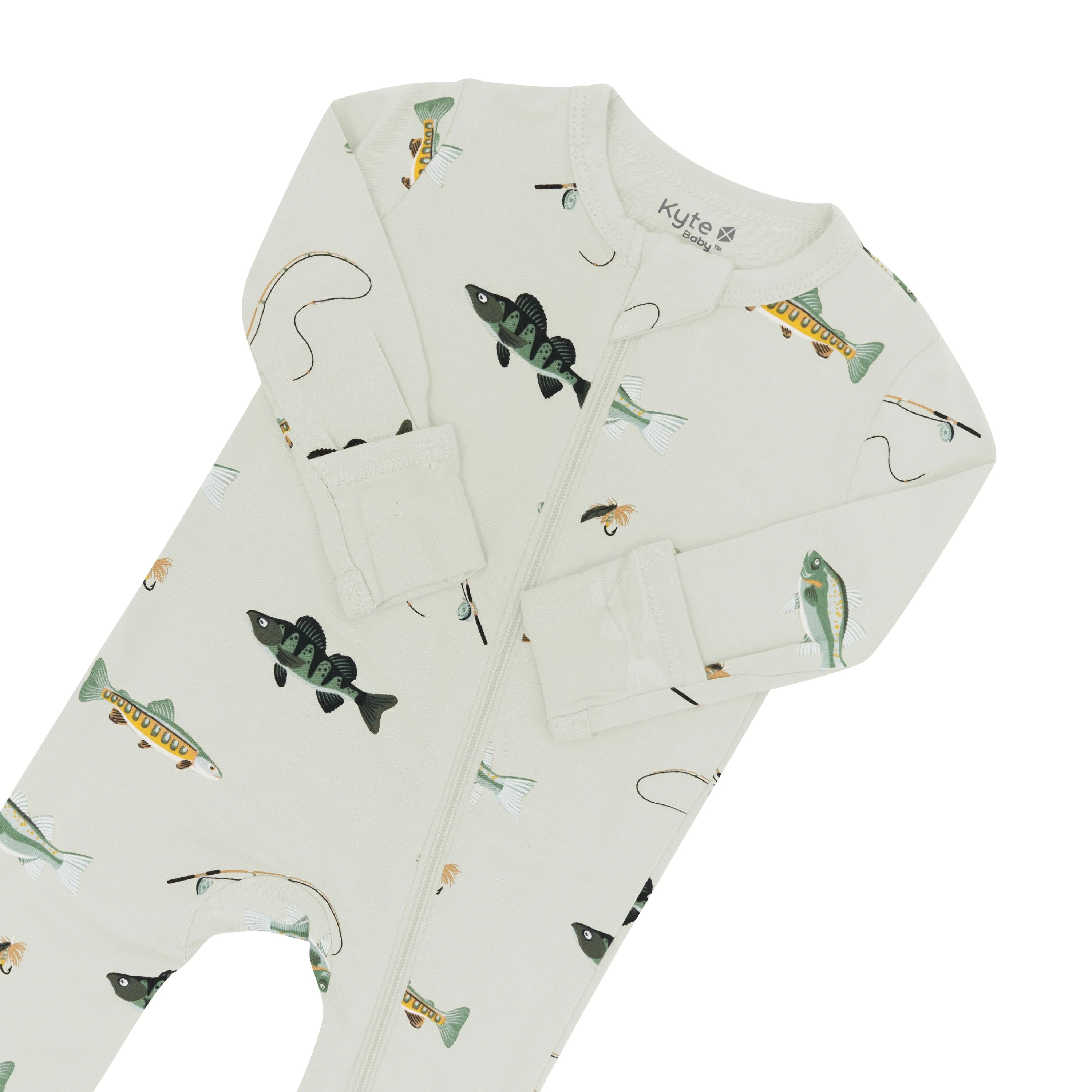 Zippered Romper in Fishing - Image 4