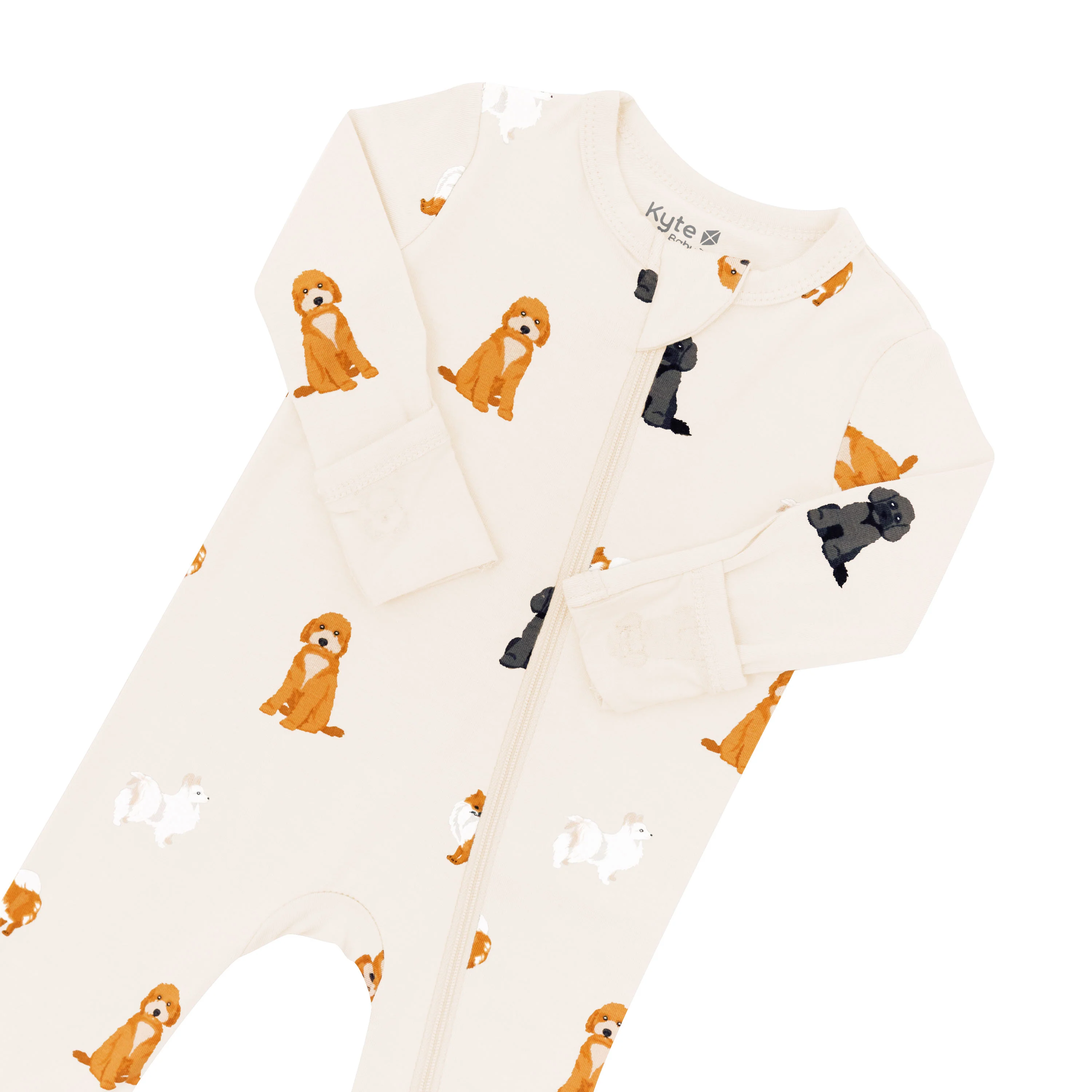 Zippered Romper in Fluffy Dog - Image 2