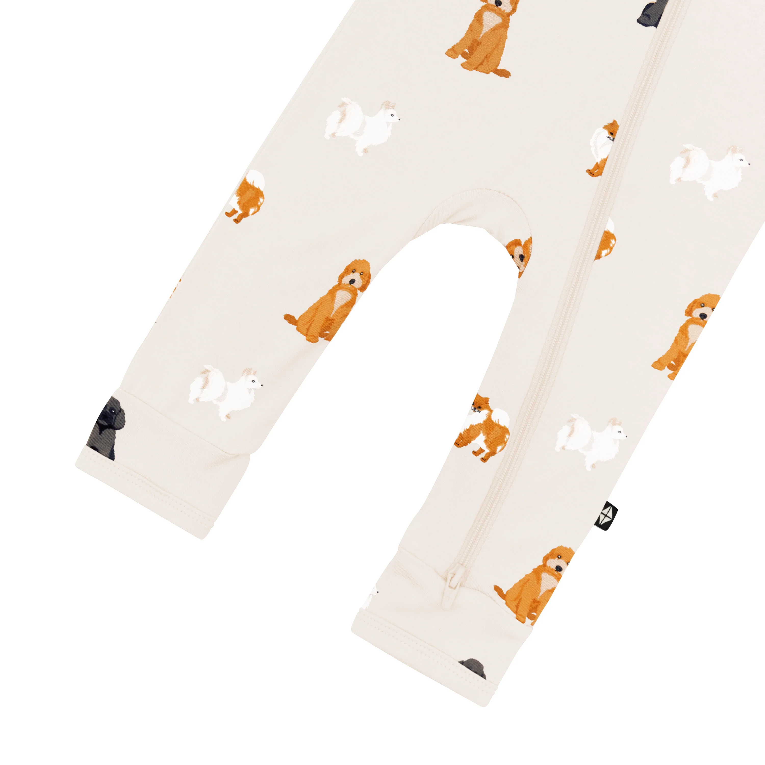 Zippered Romper in Fluffy Dog - Image 3