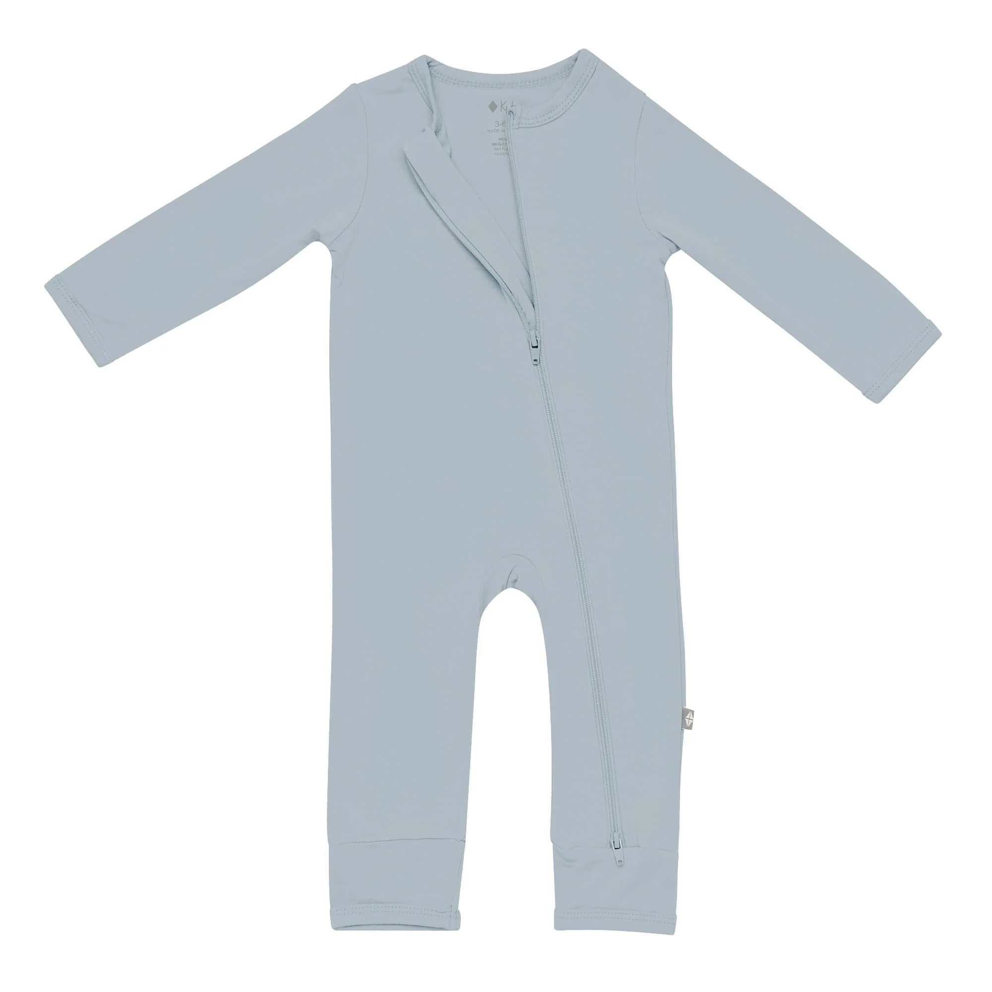 Zippered Romper in Fog - Image 4