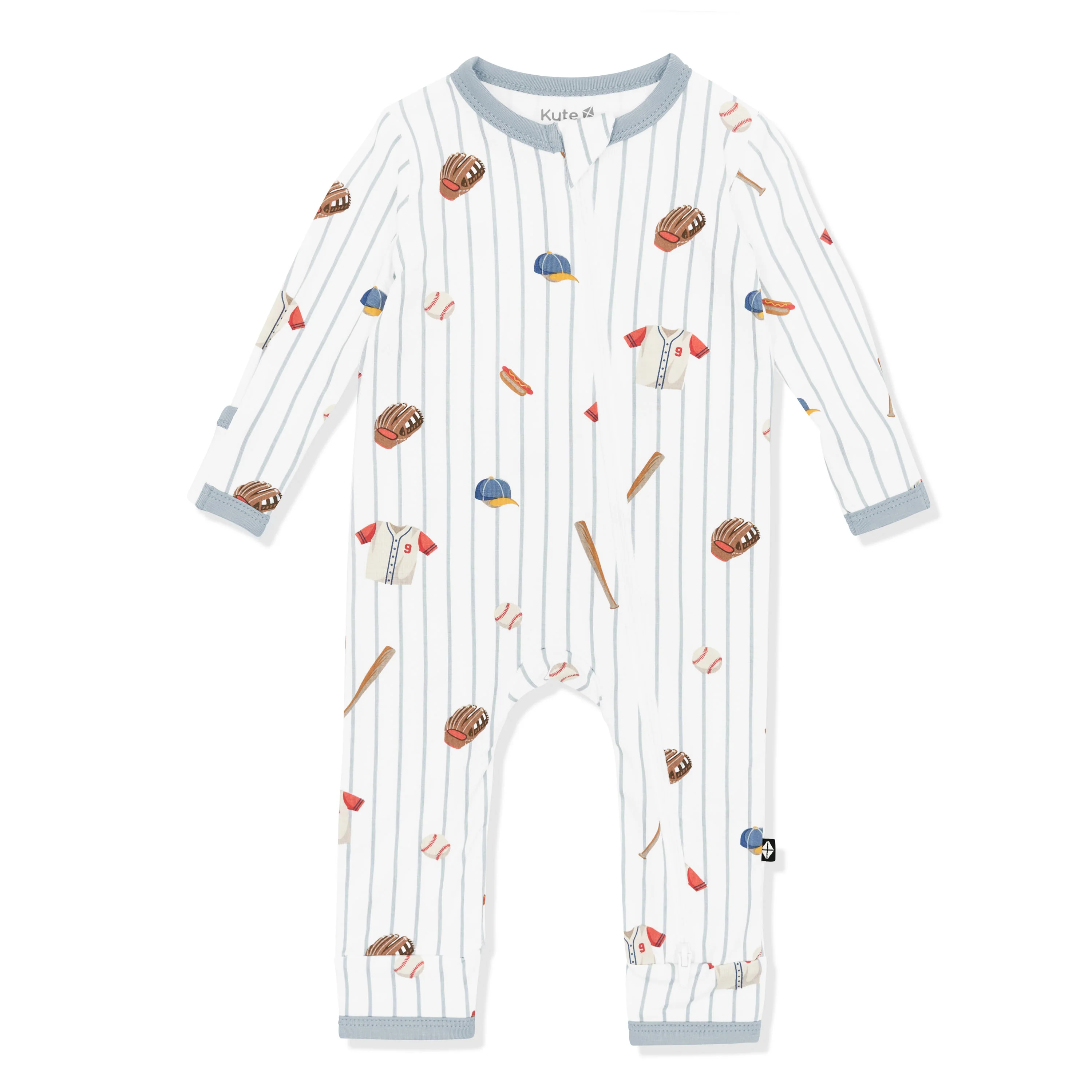 Zippered Romper in Home Run - Image 2
