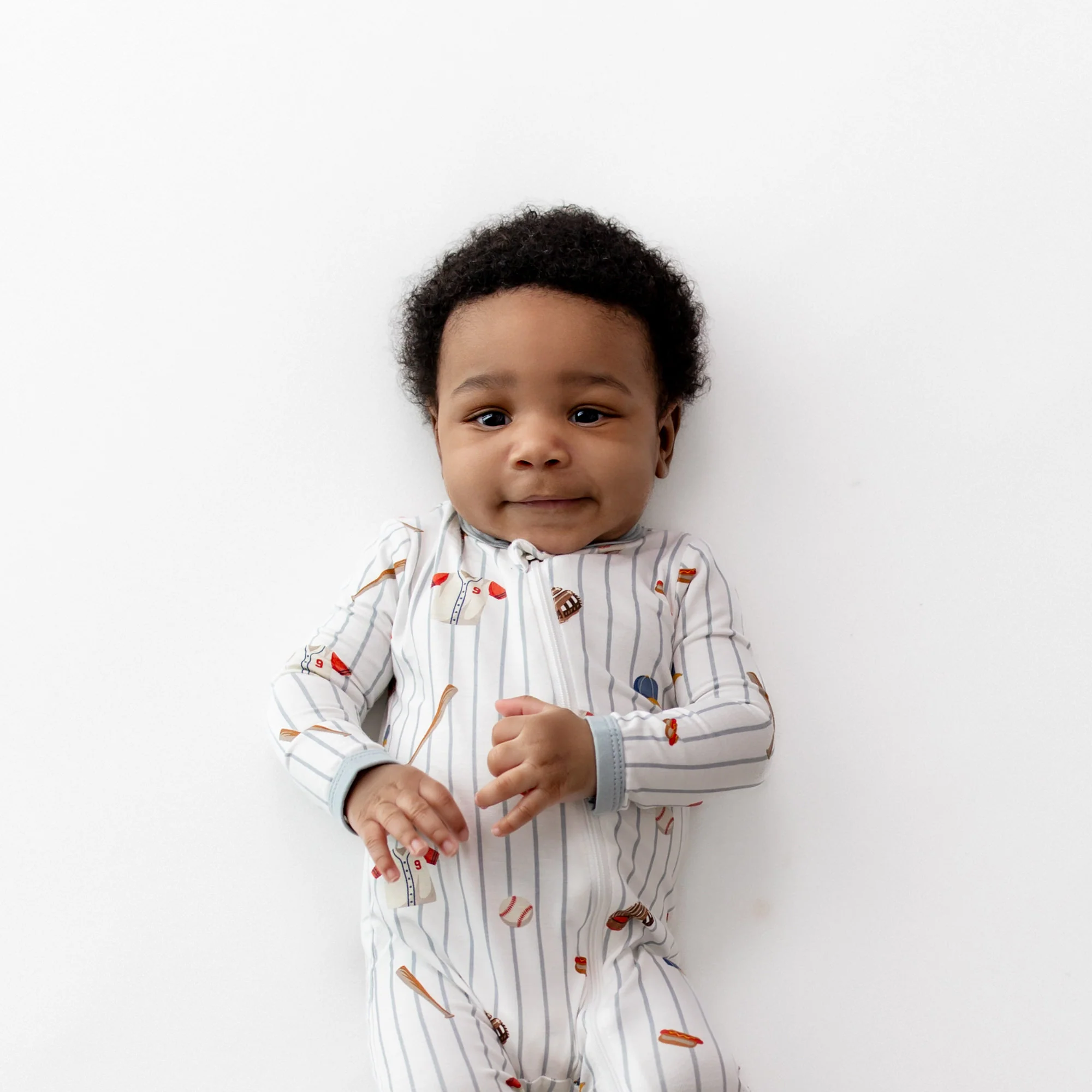 Zippered Romper in Home Run - Image 3
