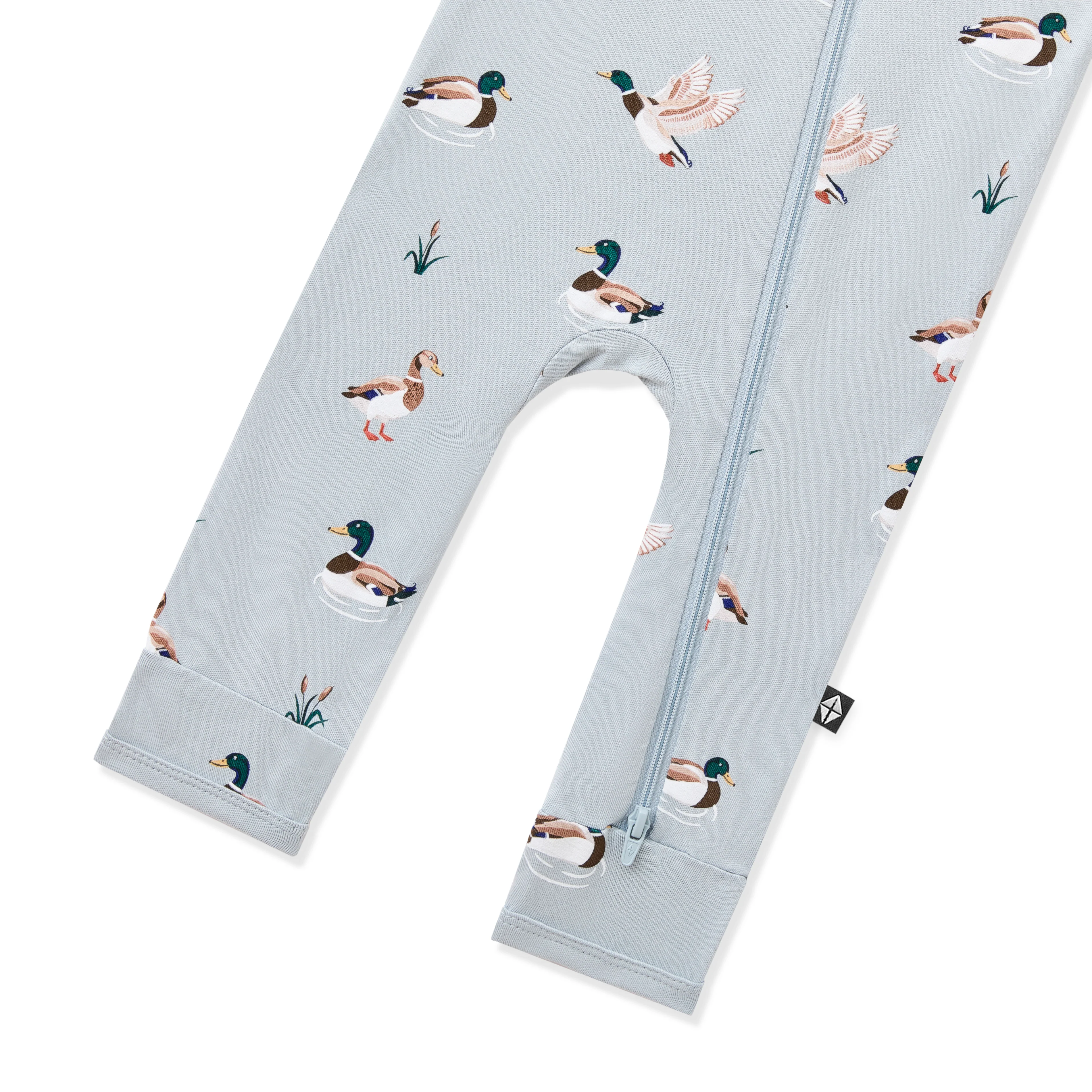 Zippered Romper in Mallard Duck - Image 5