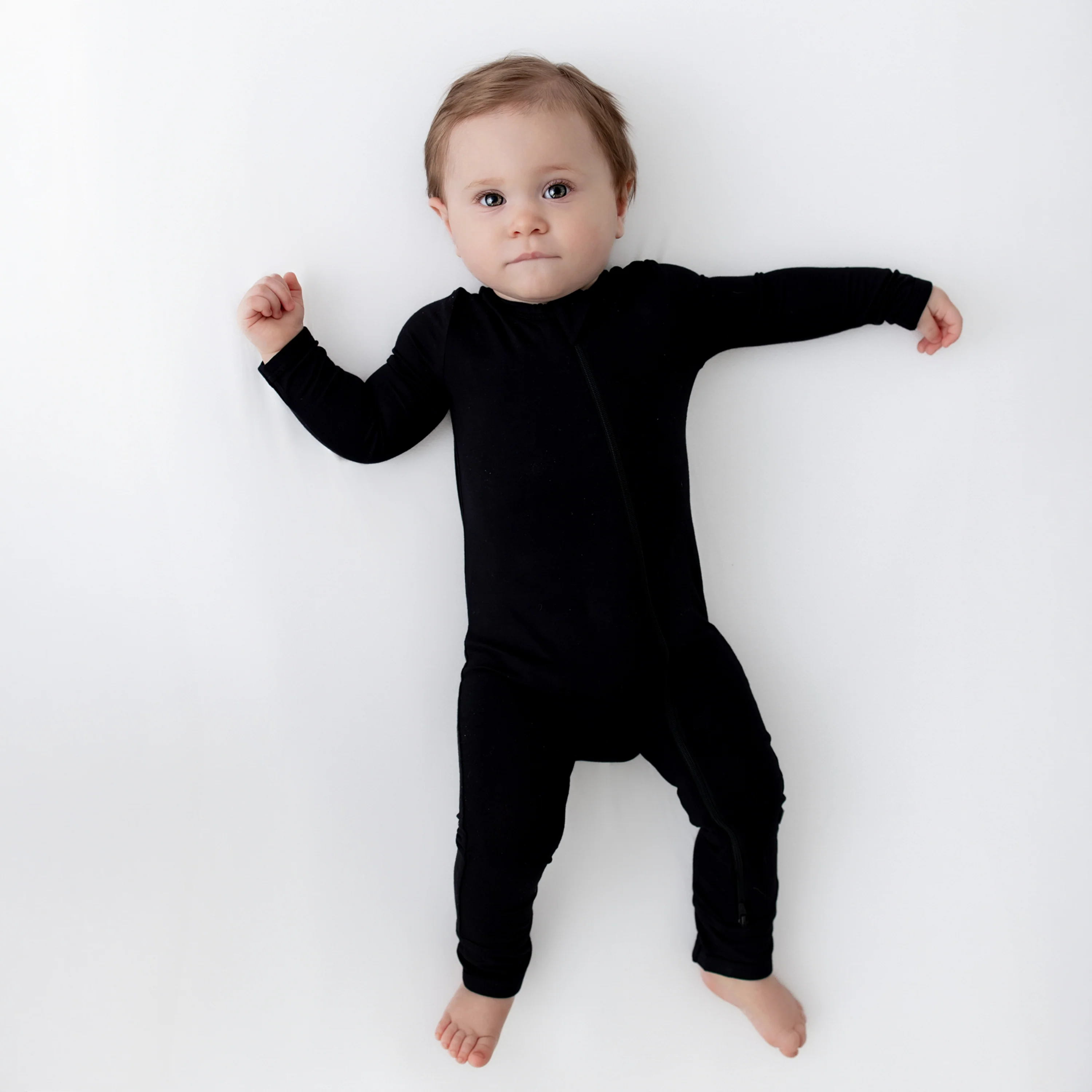 Zippered Romper in Midnight - Image 3