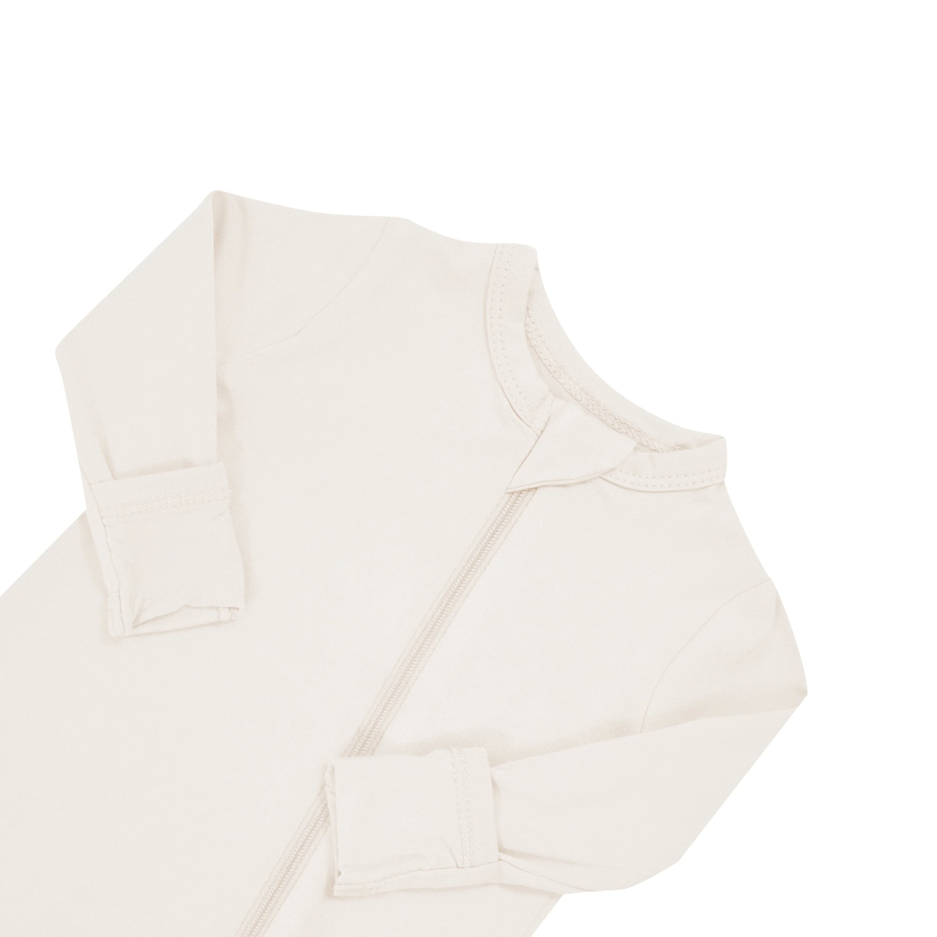 Zippered Romper in Oat - Image 6