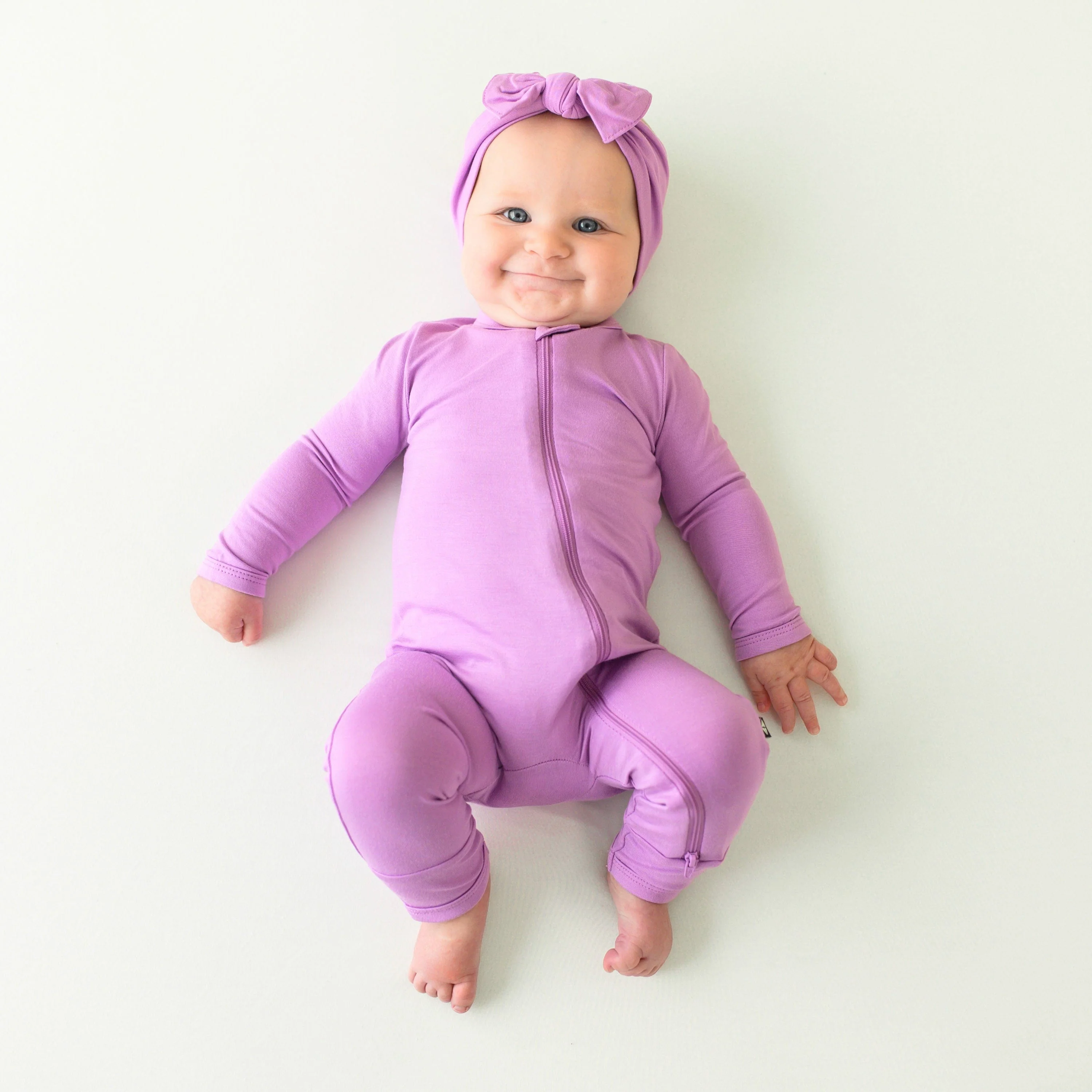 Zippered Romper in Poi - Image 3