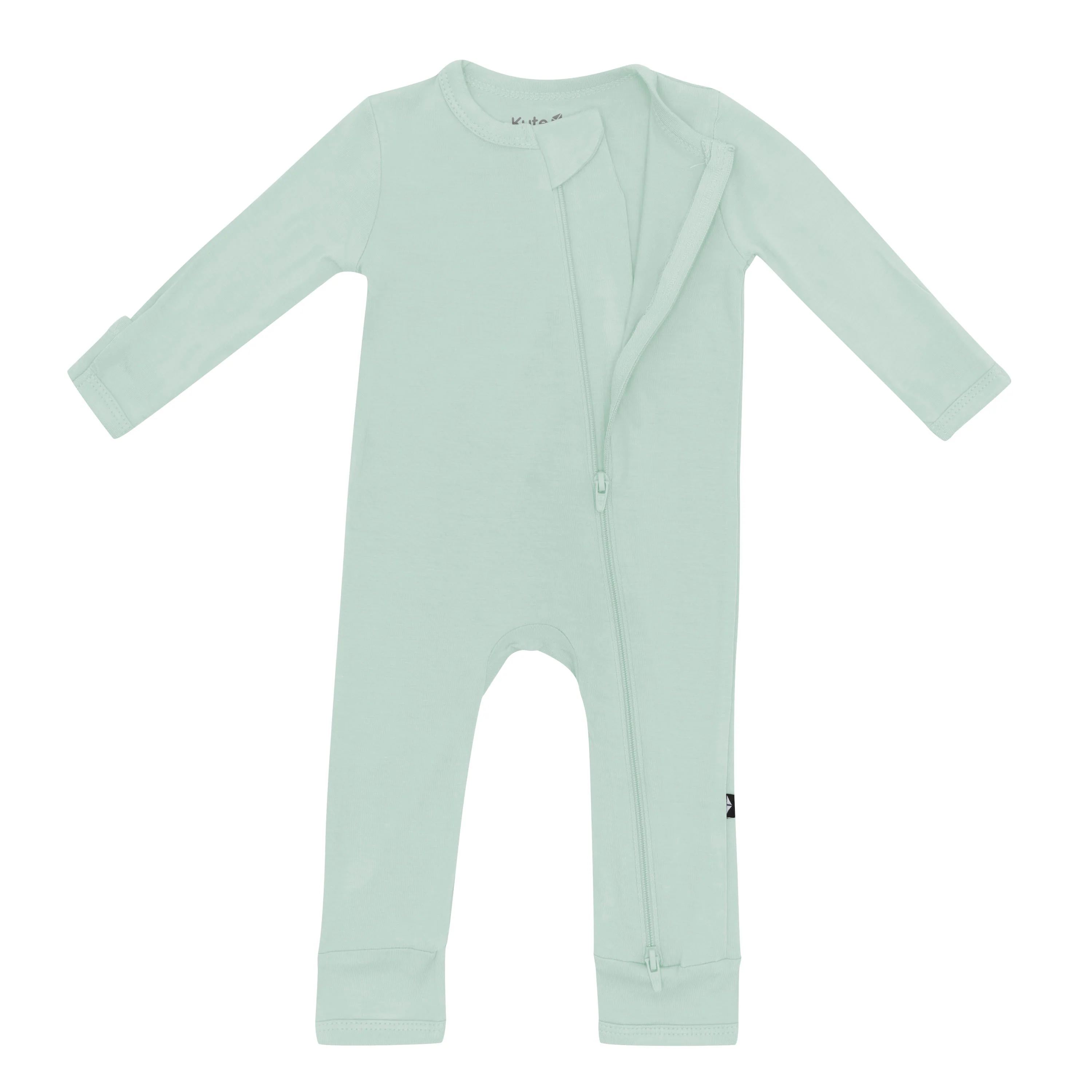 Zippered Romper in Sage - Image 4