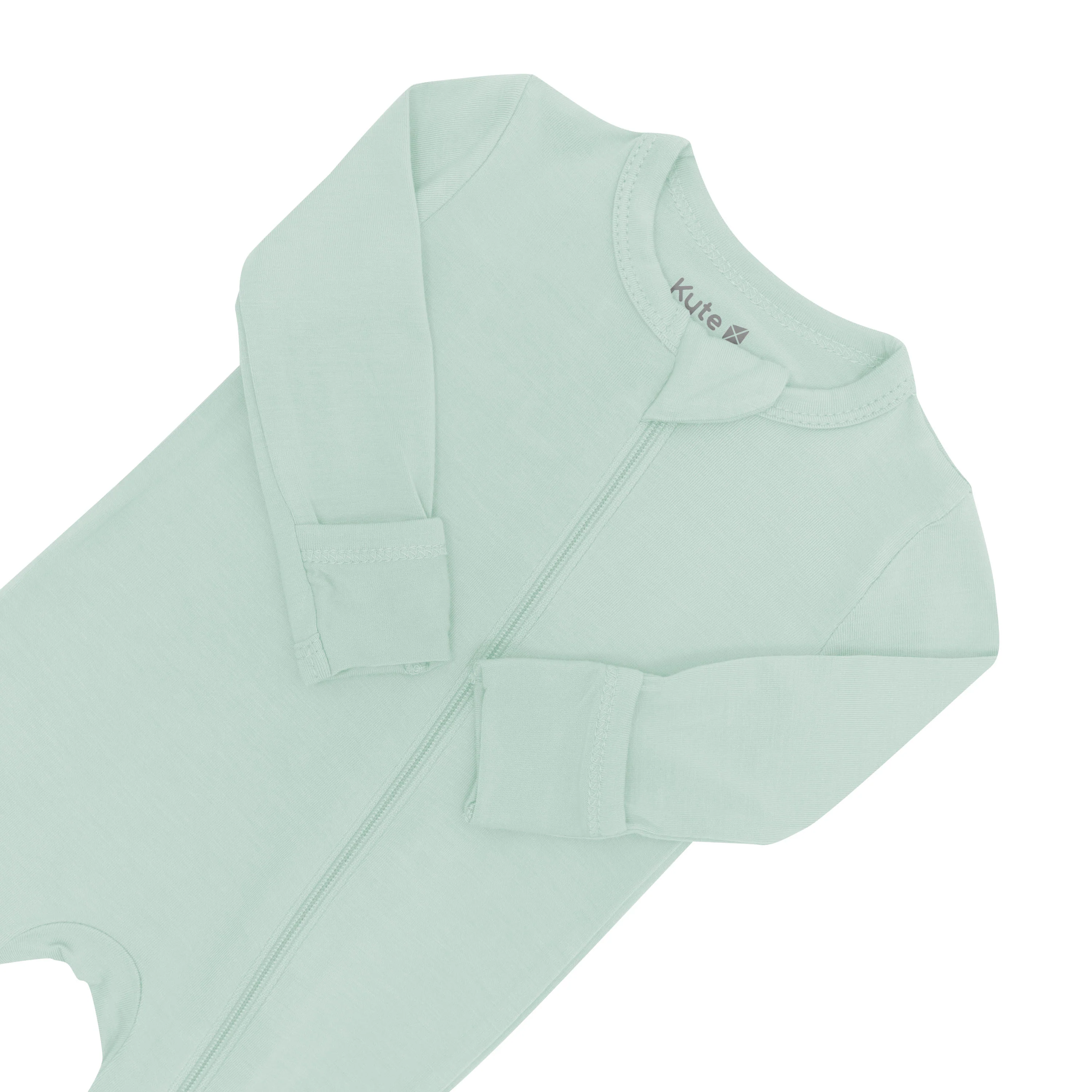 Zippered Romper in Sage - Image 5