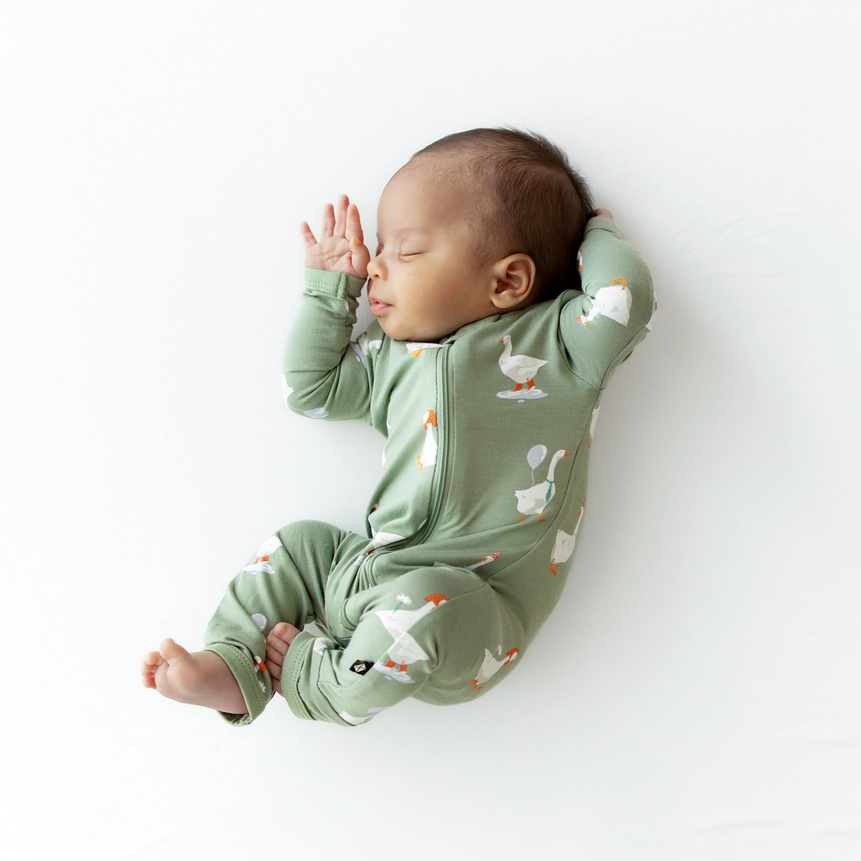 Zippered Romper in Silly Goose - Image 3