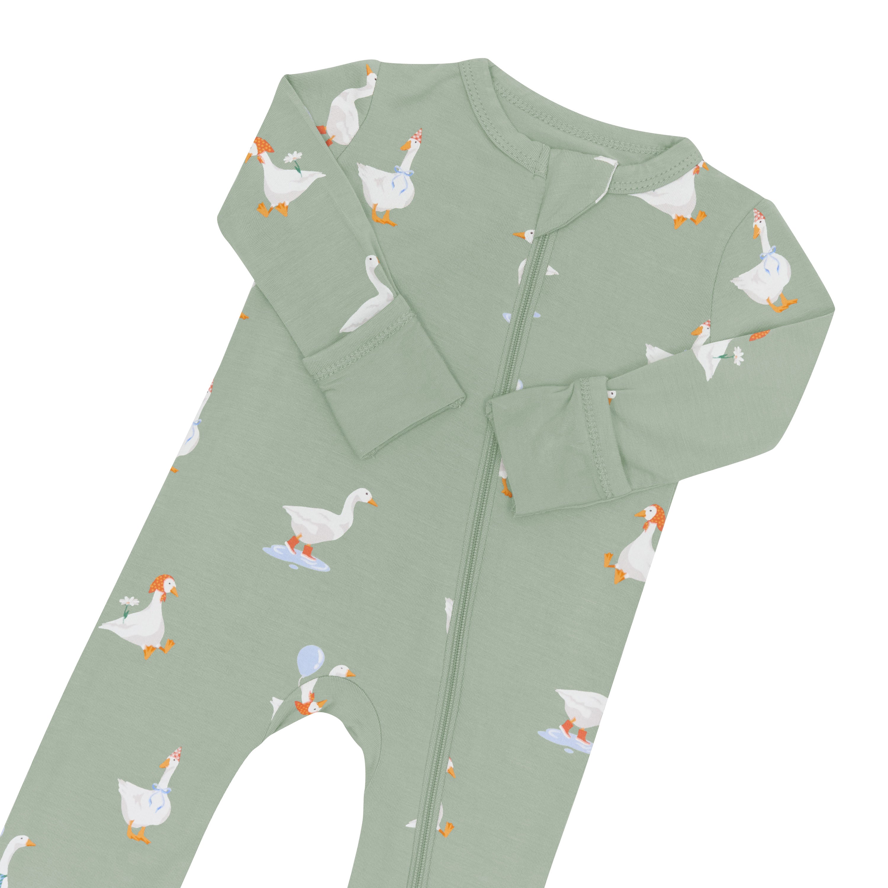 Zippered Romper in Silly Goose - Image 4
