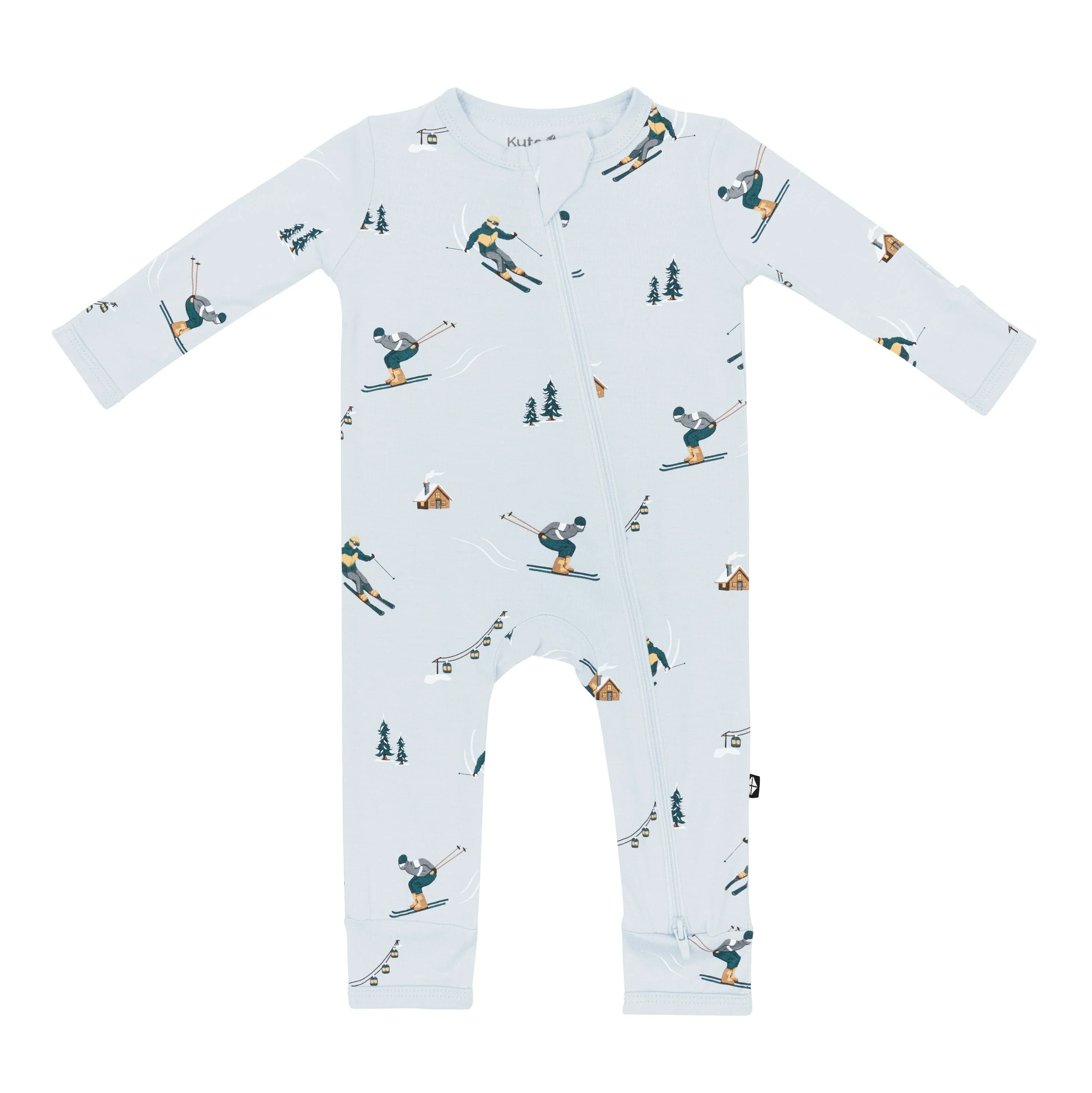 Zippered Romper in Ski - Image 2