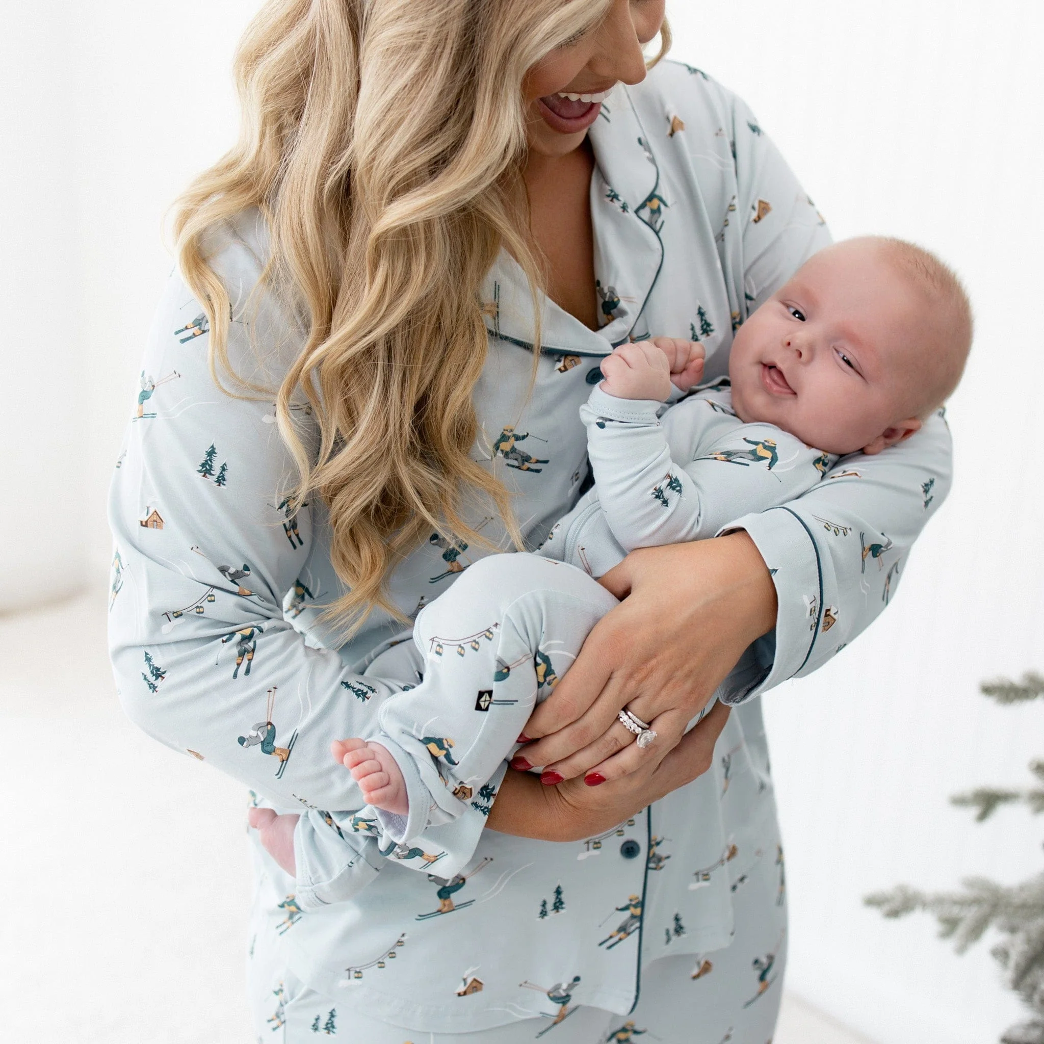 Zippered Romper in Ski - Image 3