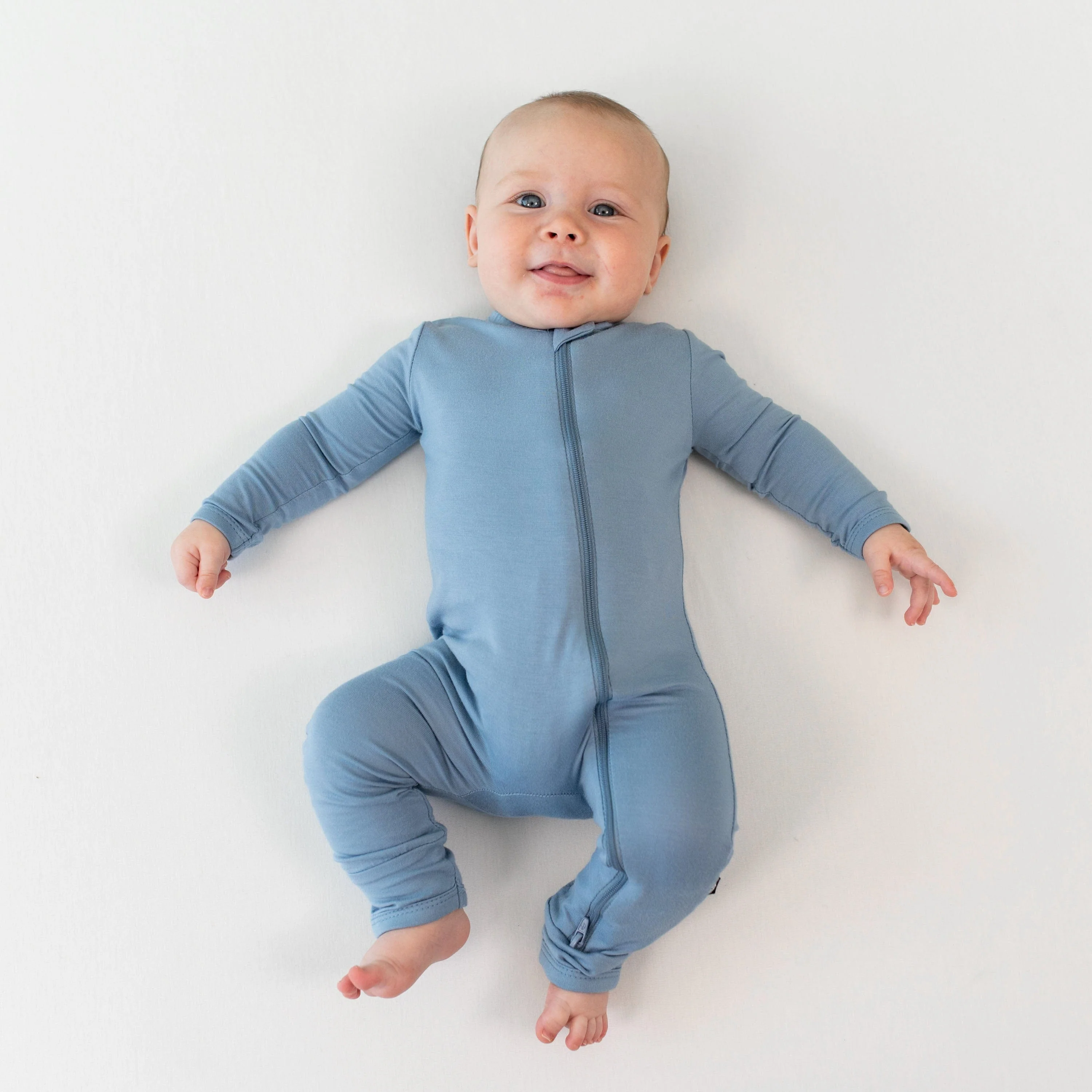 Zippered Romper in Slate - Image 4
