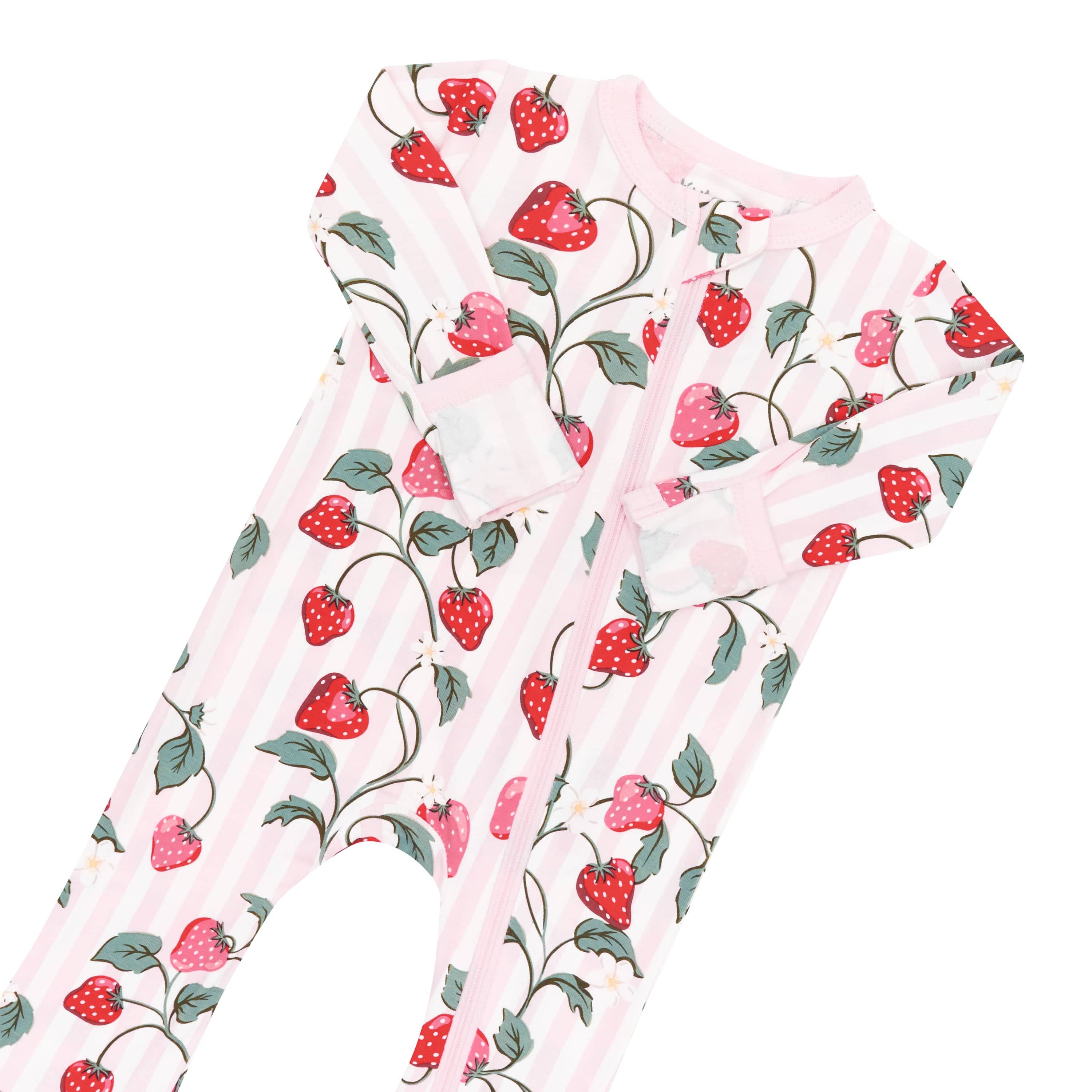 Zippered Romper in Strawberry Fields - Image 4