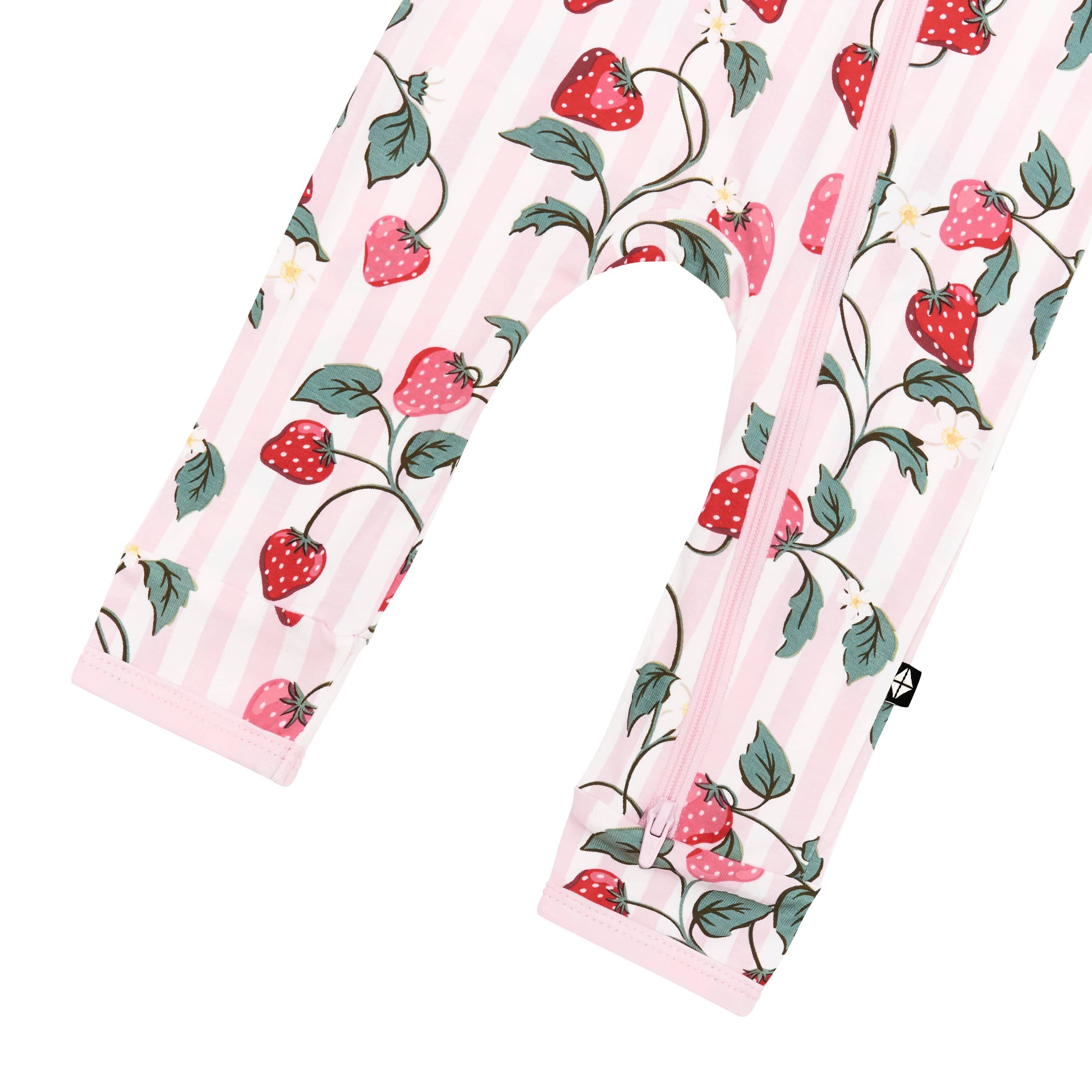 Zippered Romper in Strawberry Fields - Image 5