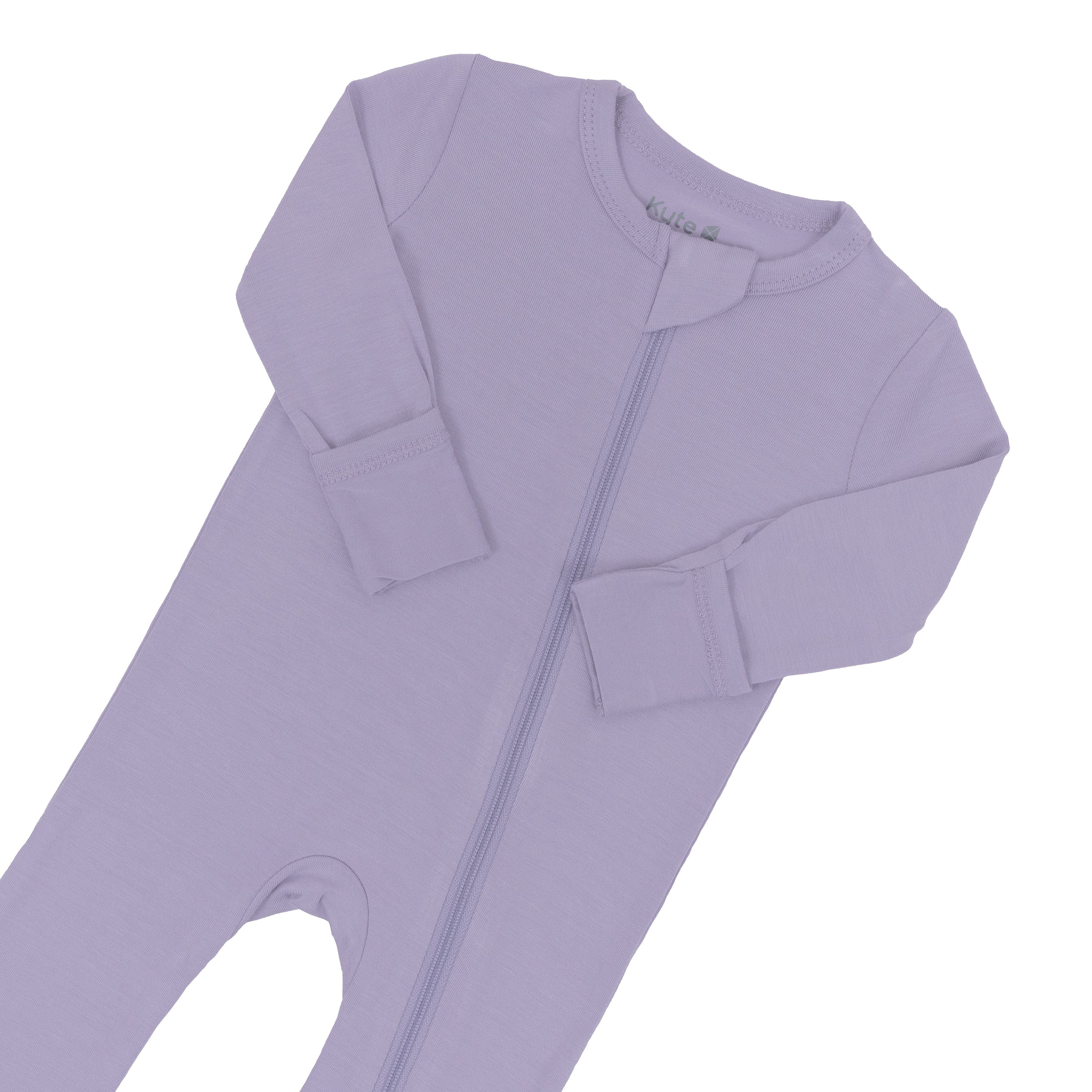 Zippered Romper in Taro - Image 7