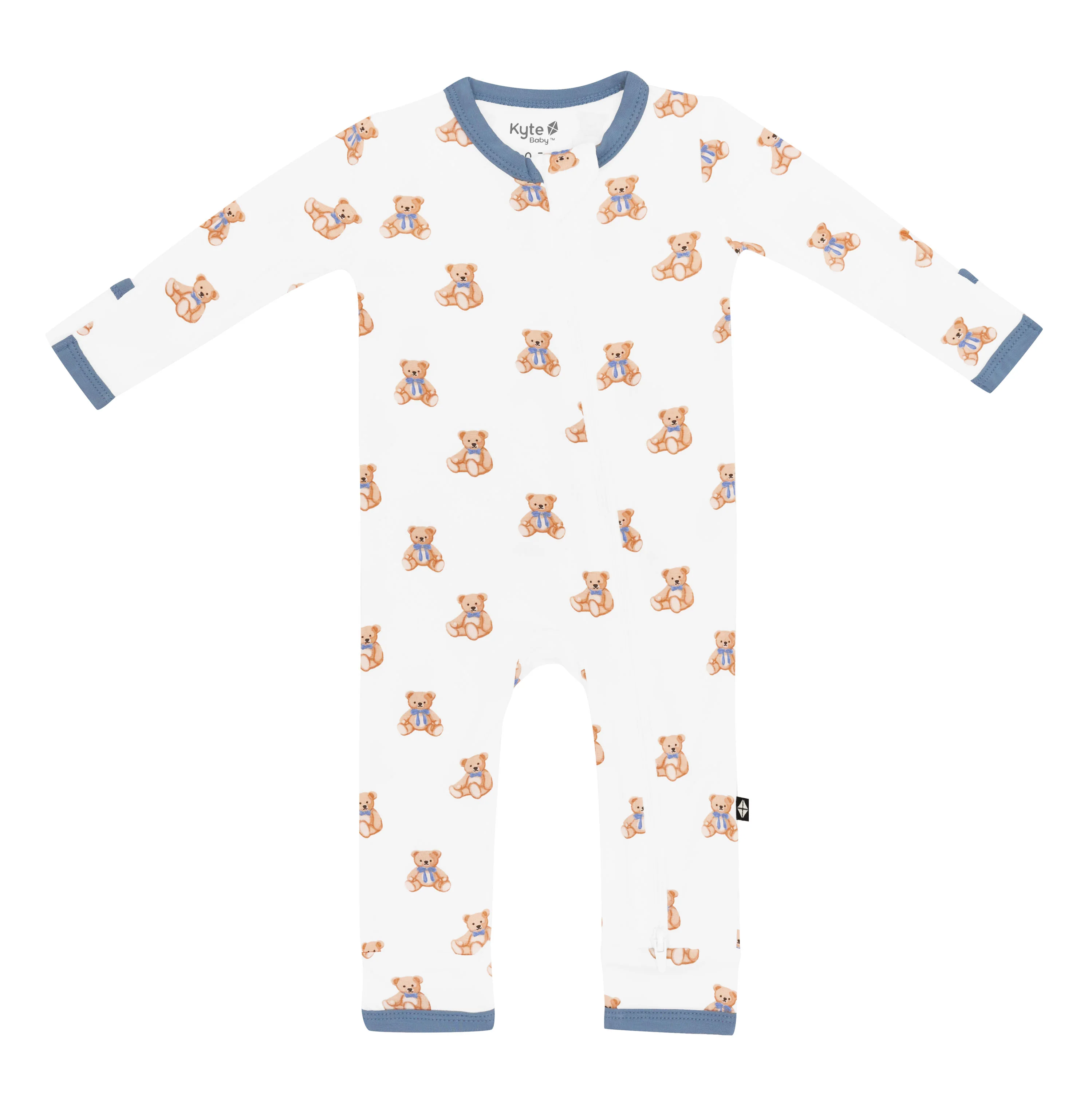 Zippered Romper in Teddy Bear - Image 2