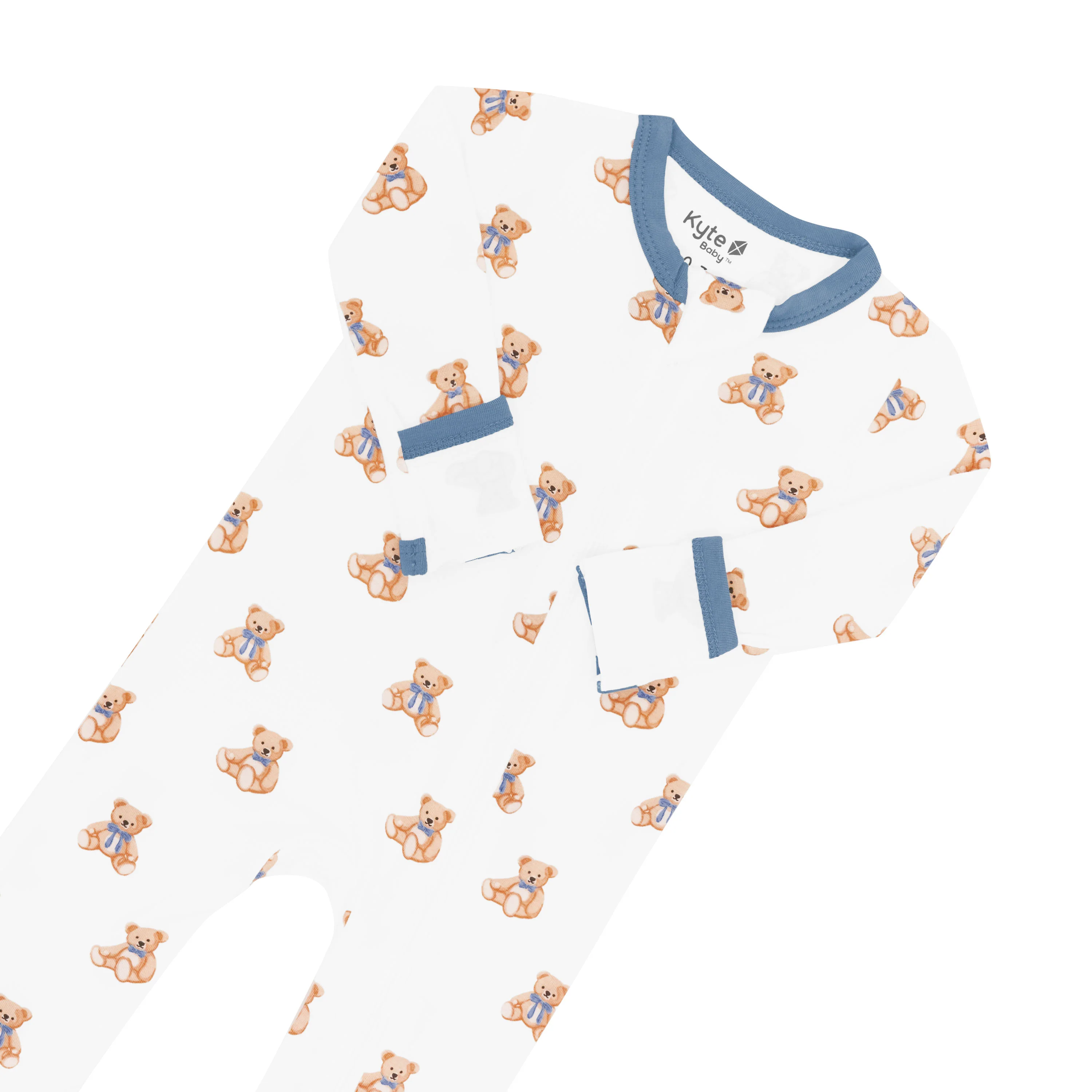 Zippered Romper in Teddy Bear - Image 4