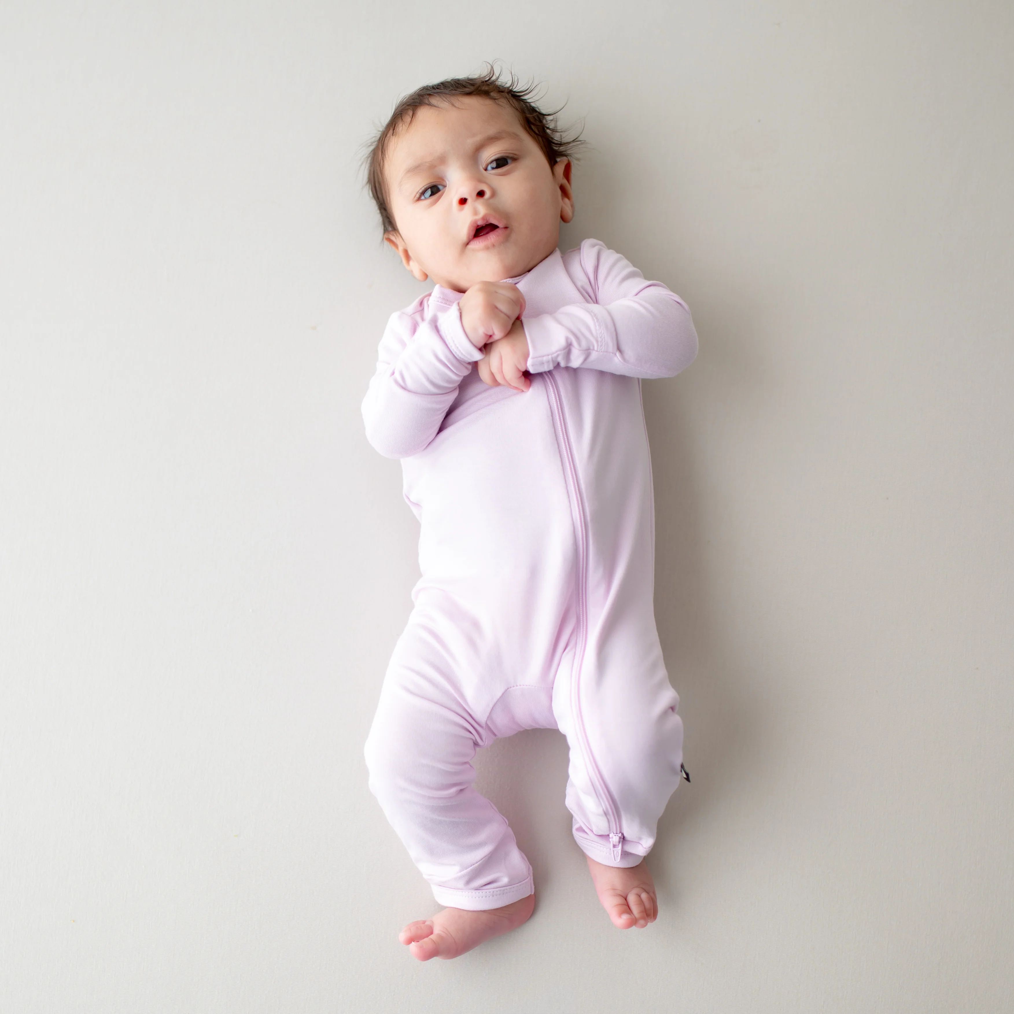 Zippered Romper in Thistle - Image 3