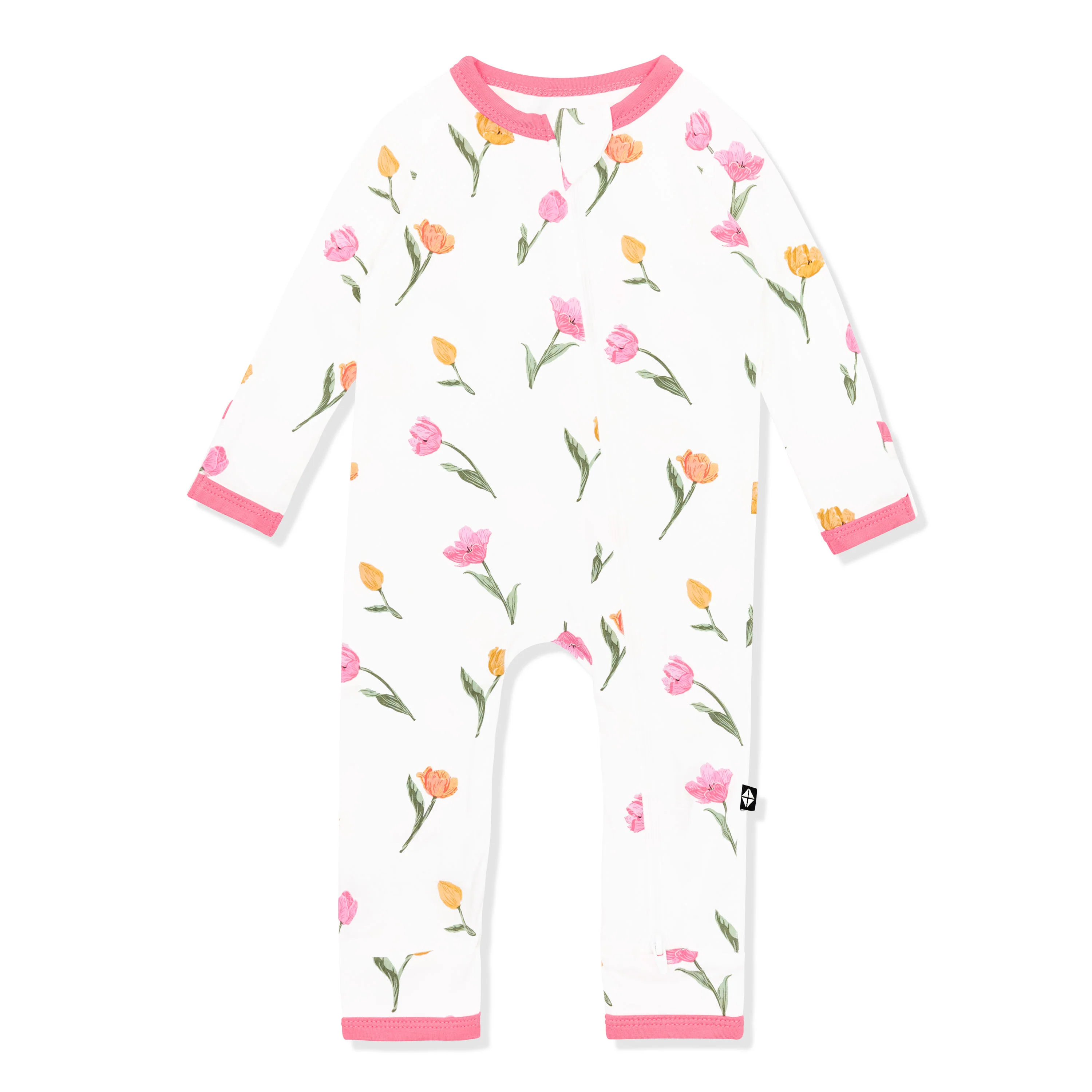 Zippered Romper in Tulip - Image 2