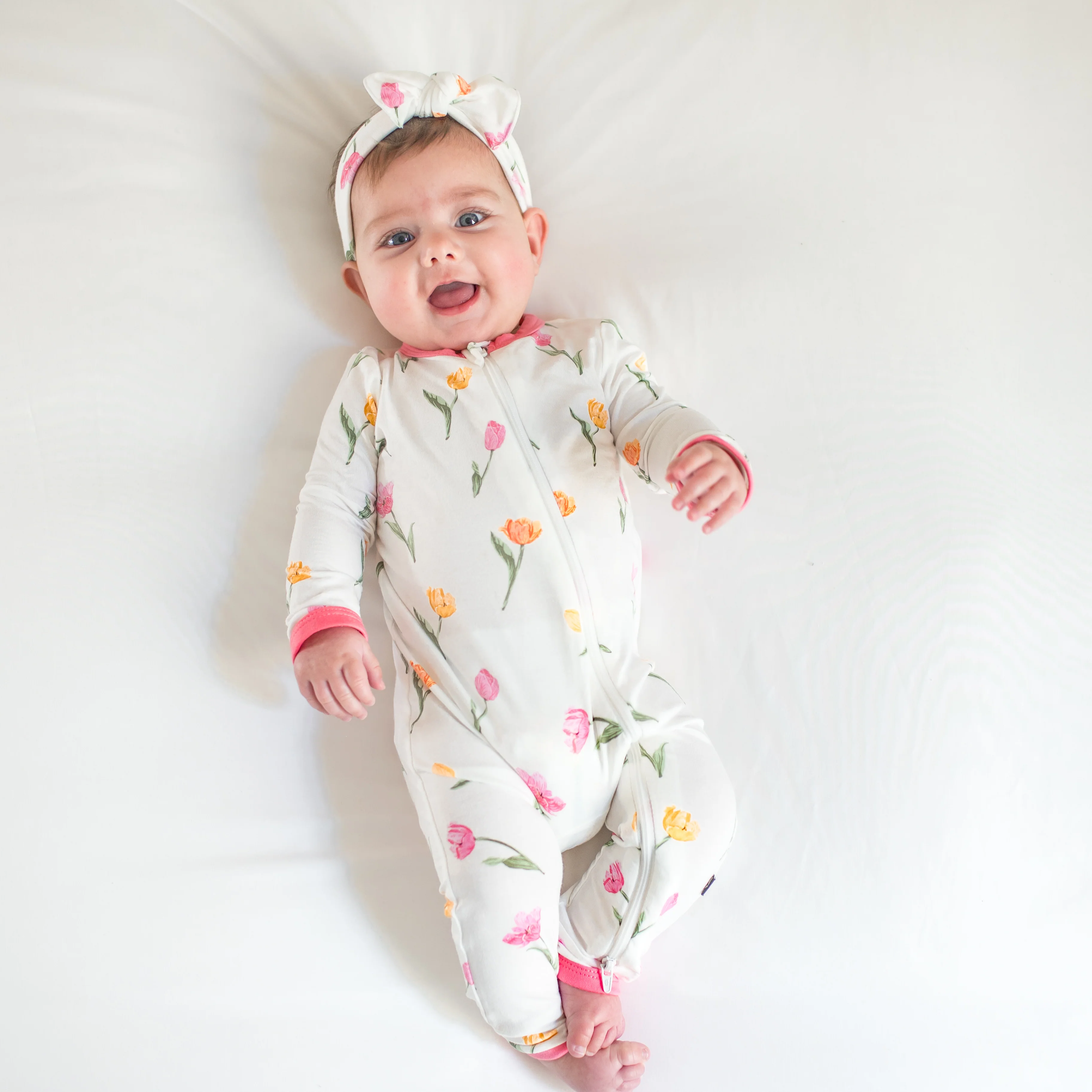 Zippered Romper in Tulip - Image 6